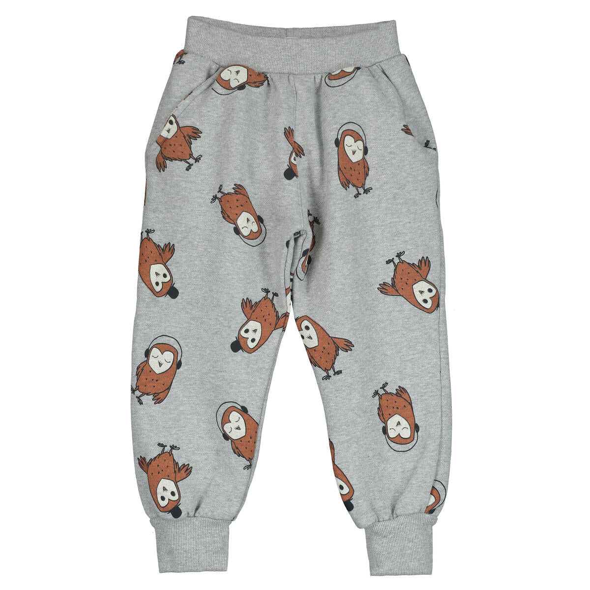 Jogger Pants Owls Grey Melange Lötiekids