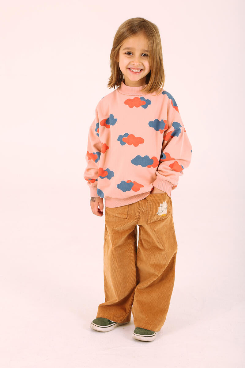 Sweatshirt Little Clouds Rose Lötiekids