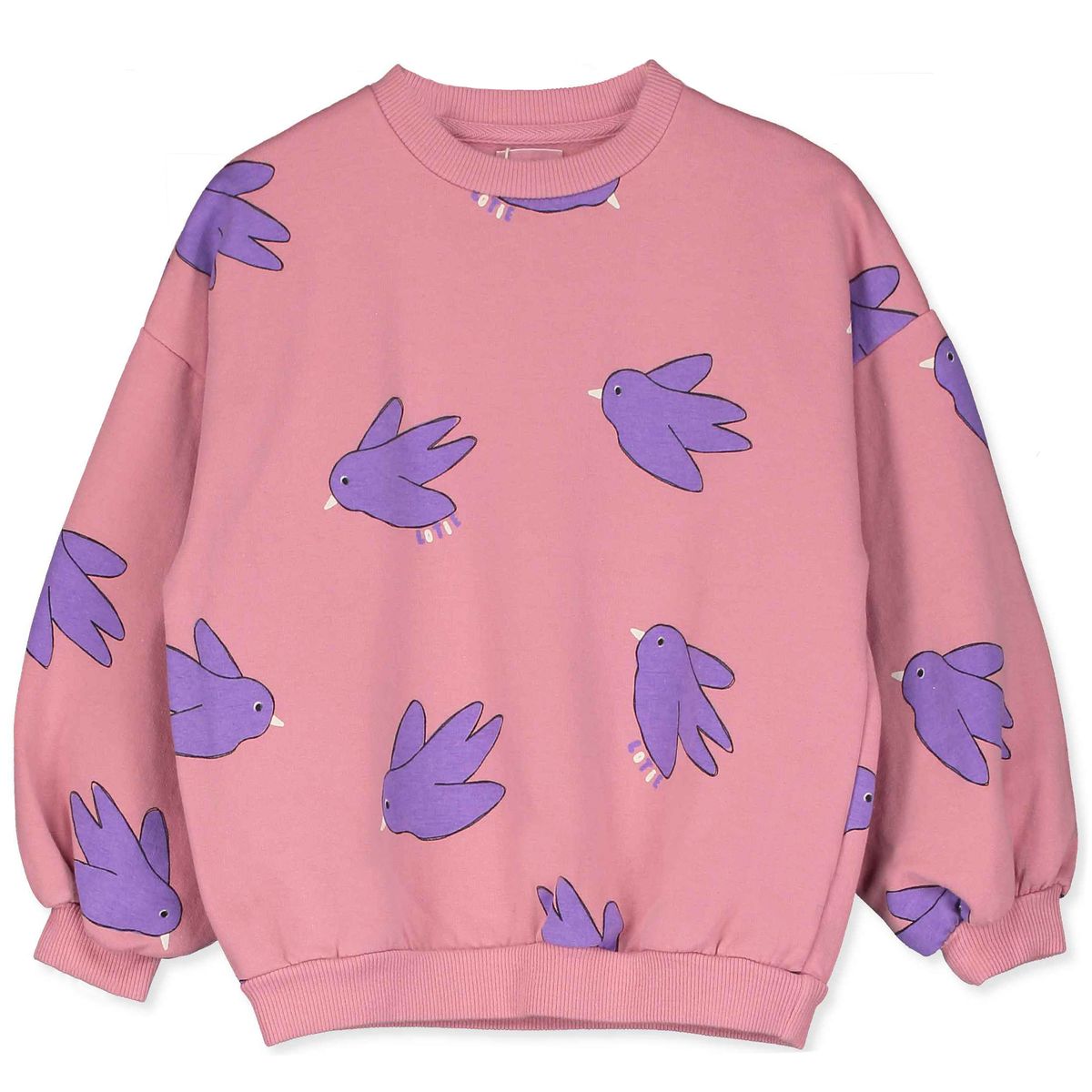 Sweatshirt Flowing Birds Rose Lötiekids
