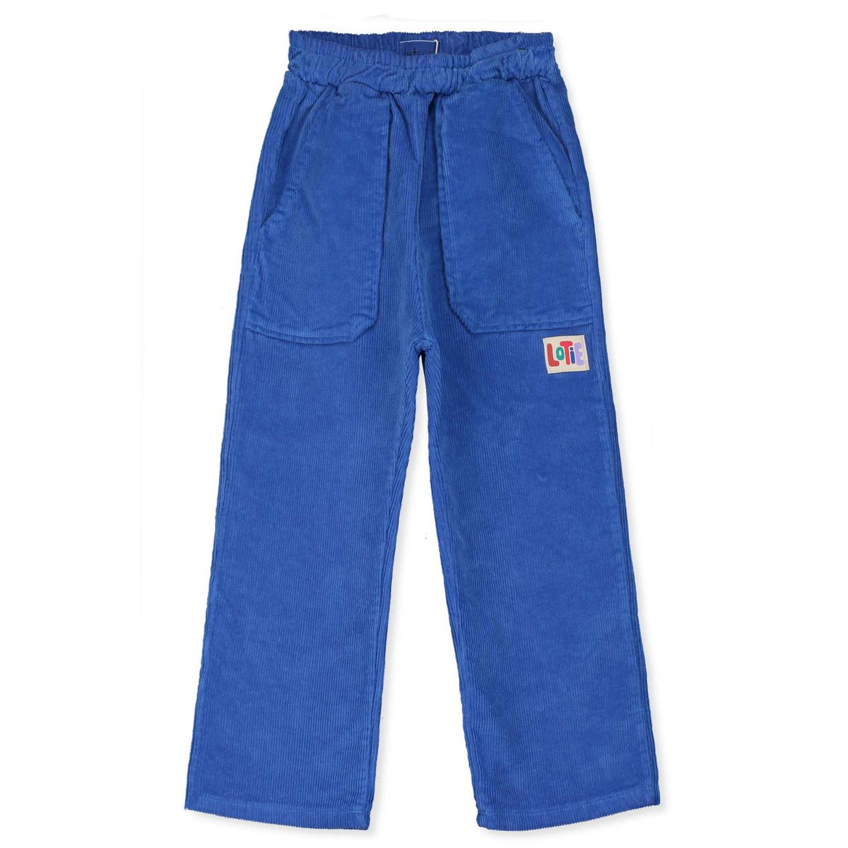 Corduroy Casual Pants Solid Ink Blue Lötiekids