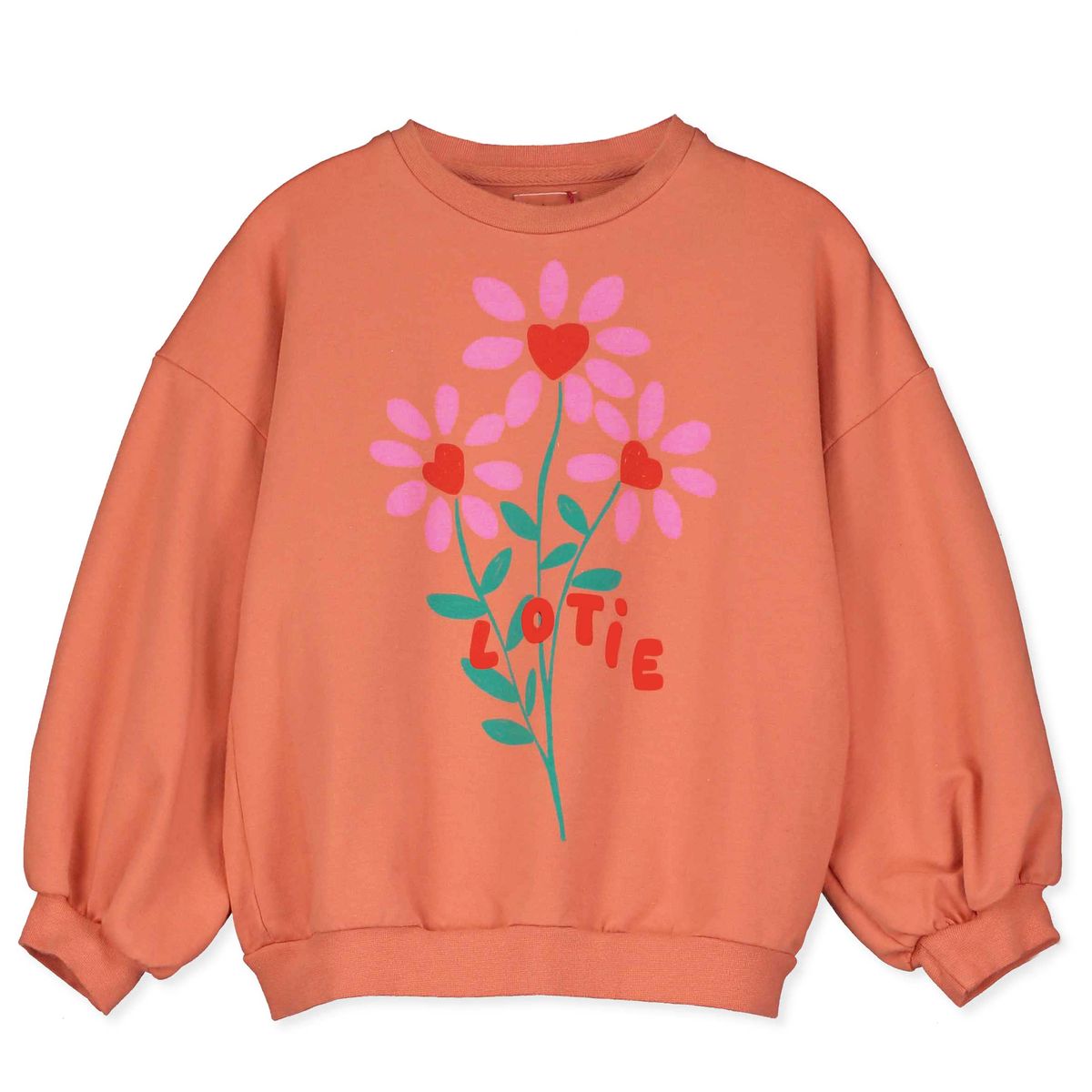 Sweatshirt Lotie Flowers Papaya Lötiekids