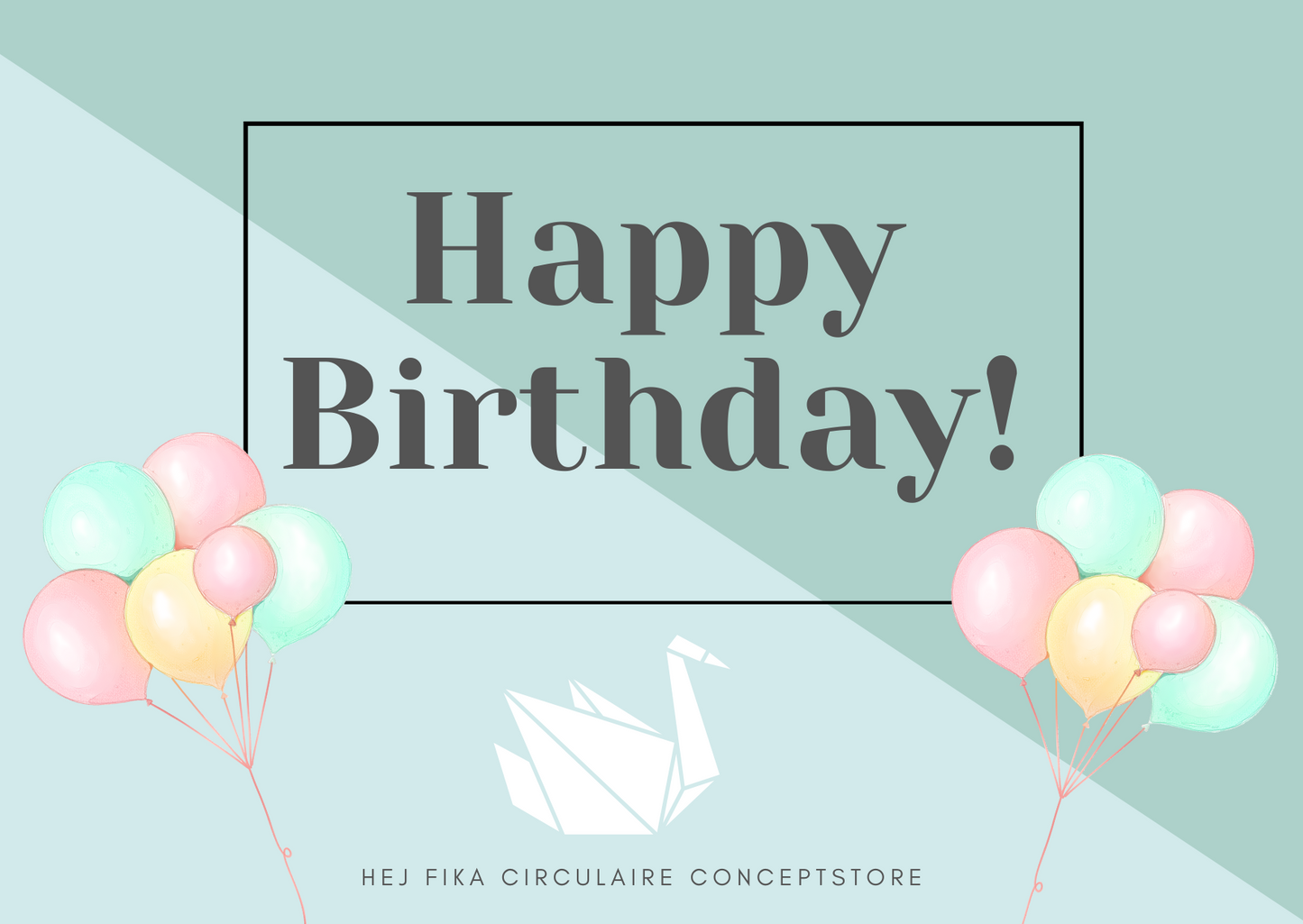 Online Cadeaubon - Happy Birthday! Mint