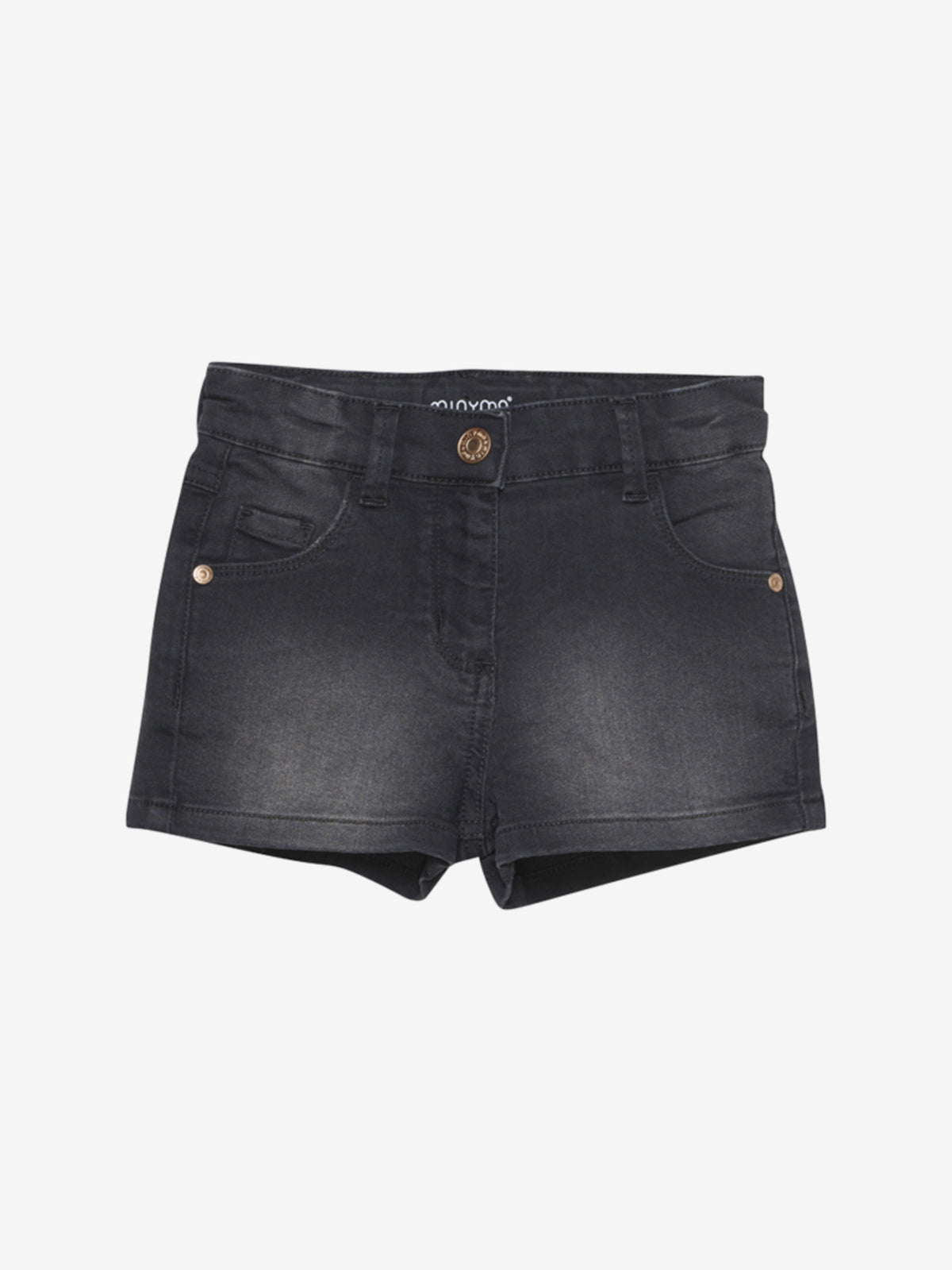Shorts Girl Power Stretch Grey Black Minymo
