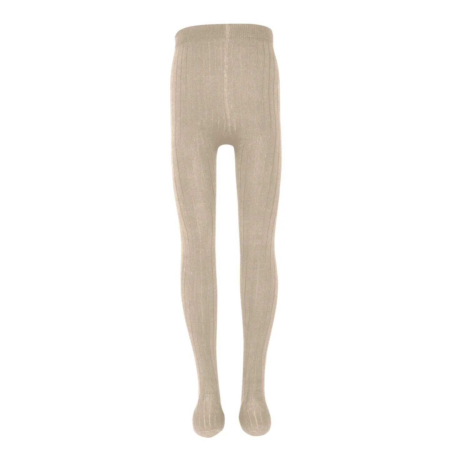 Kousenbroek met Ribmotief Mottled Beige Ewers