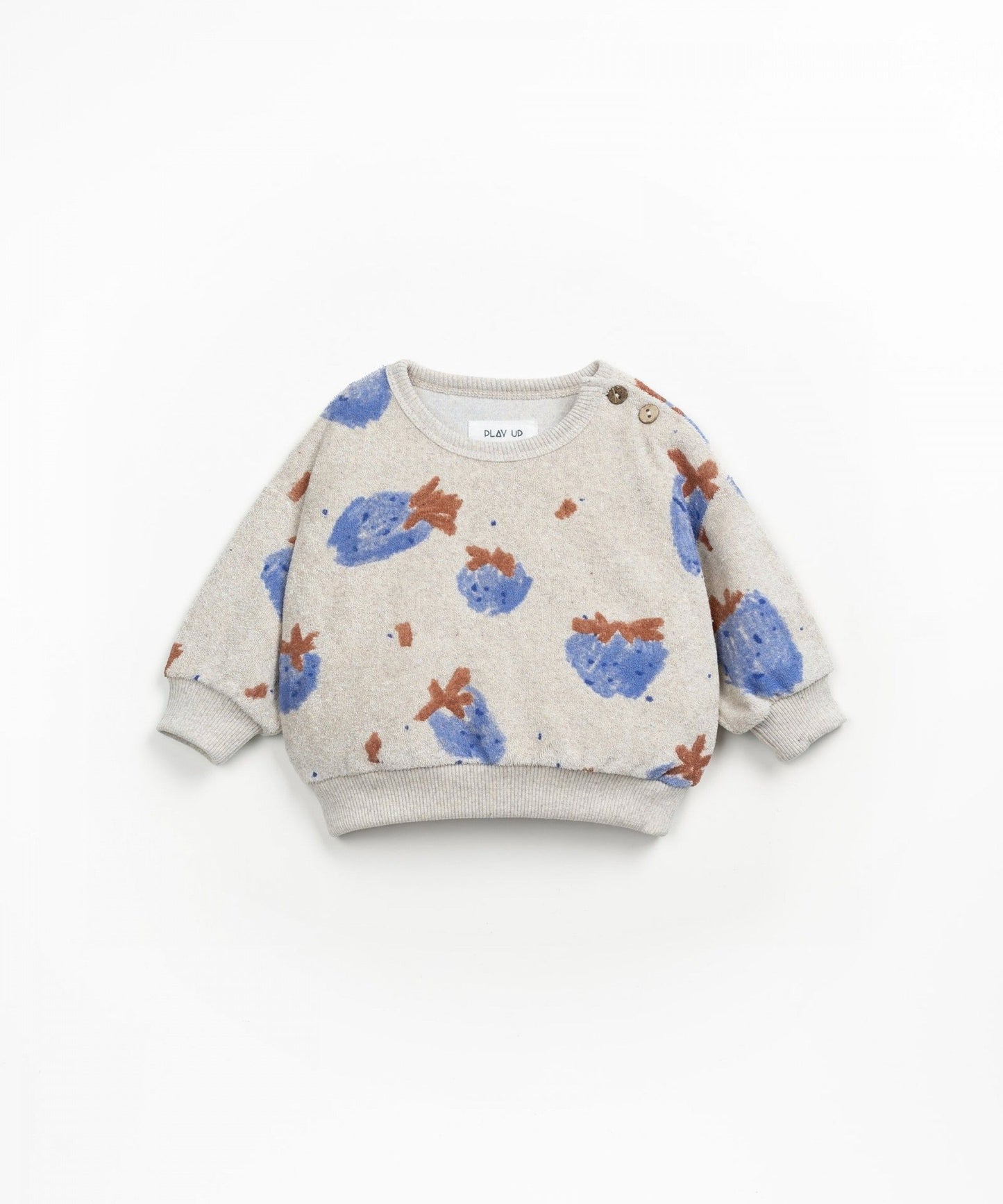 Printed Terry Sweater Strawberries Grès Play Up