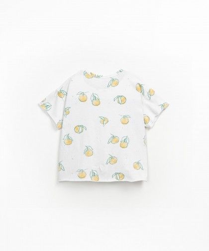 Printed Jersey T-Shirt Oranges Shapes Play Up
