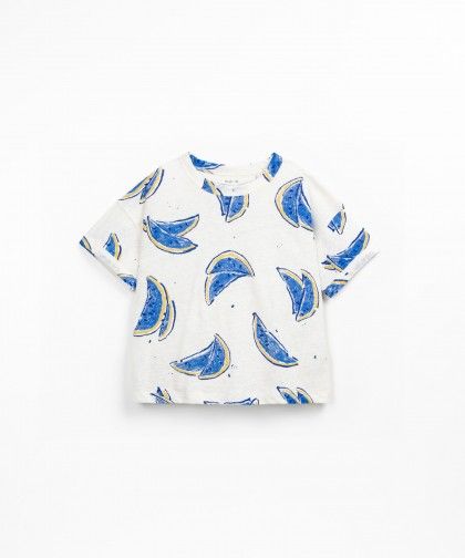 Printed Jersey T-Shirt Watermelon Shapes Play Up
