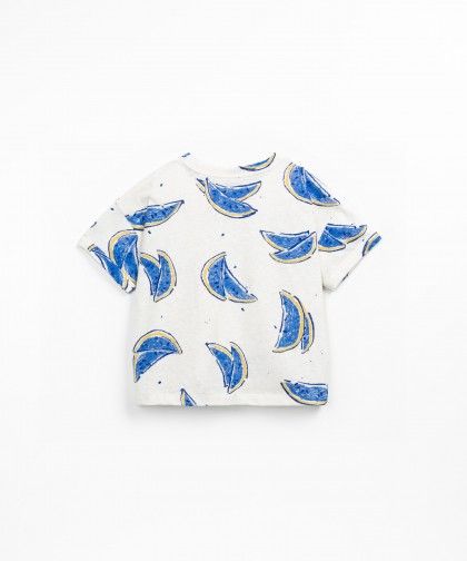 Printed Jersey T-Shirt Watermelon Shapes Play Up
