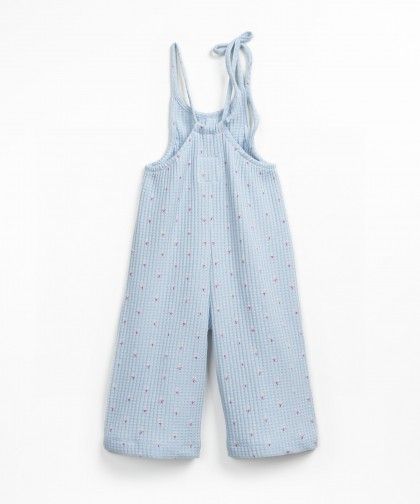 Printed Rib Jumpsuit Rain Play Up