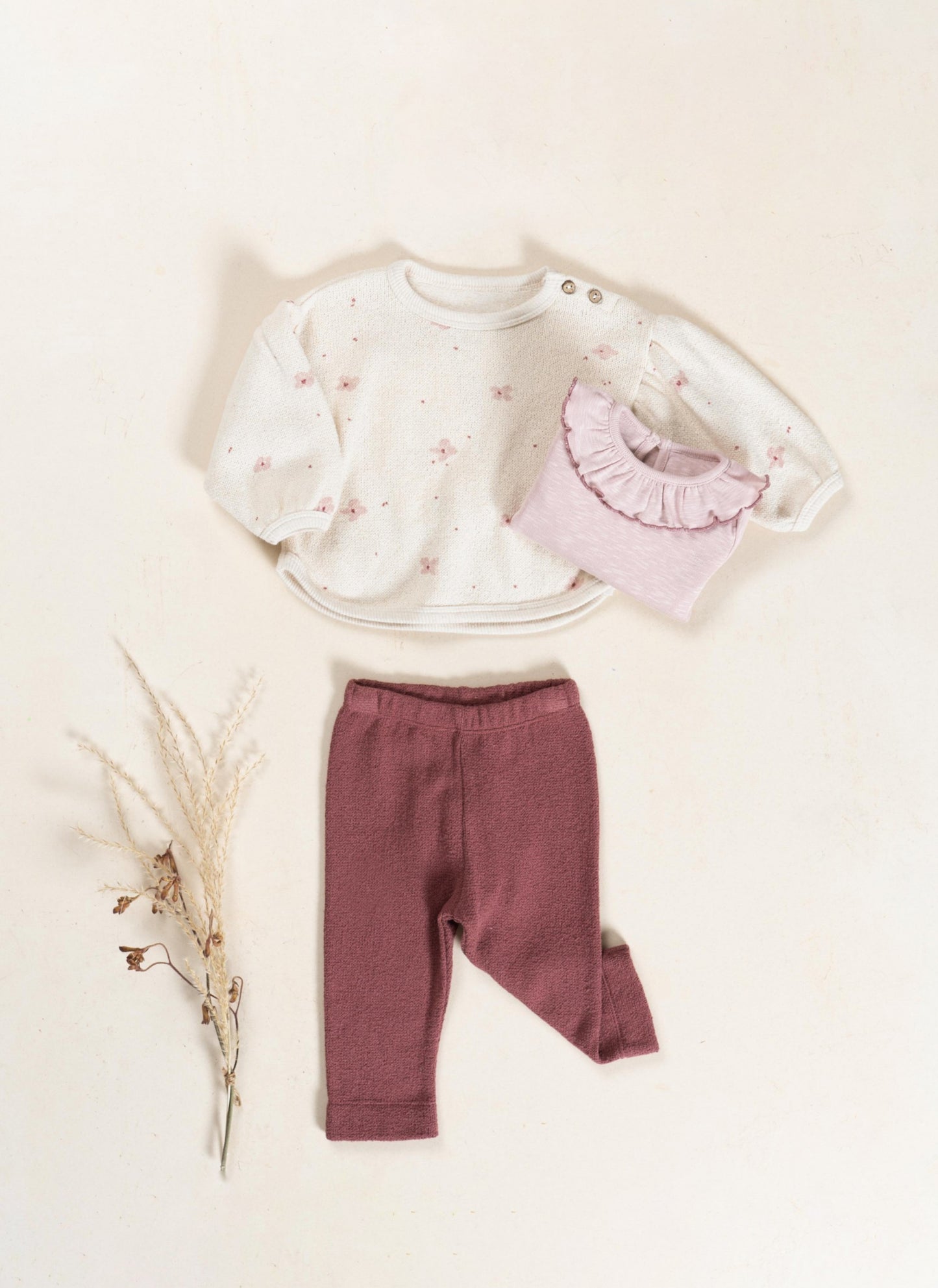 Sweater with rounded cut Floral print Pencil Play Up