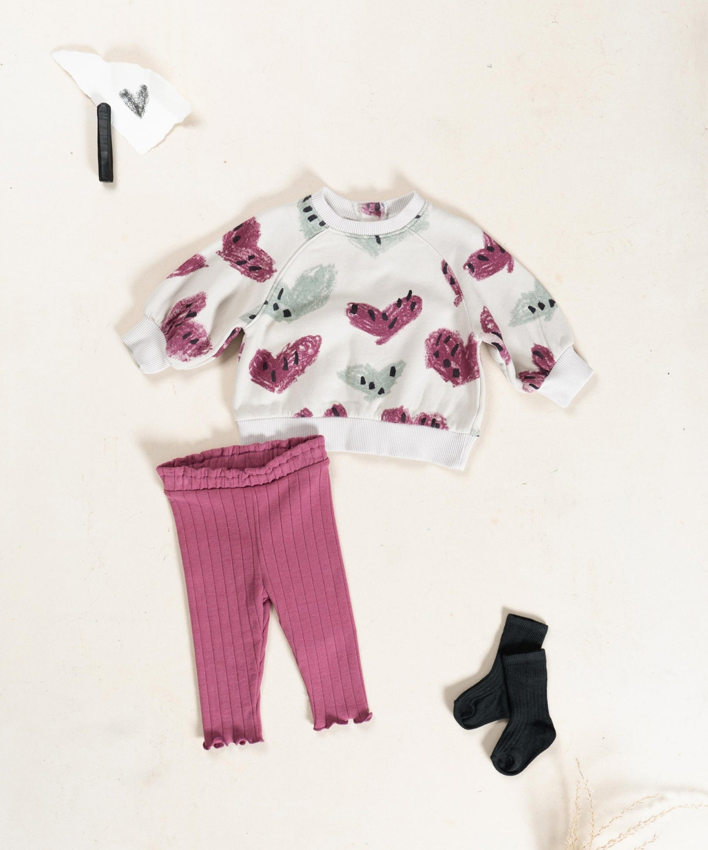 Sweater with Heart print Tones Play Up