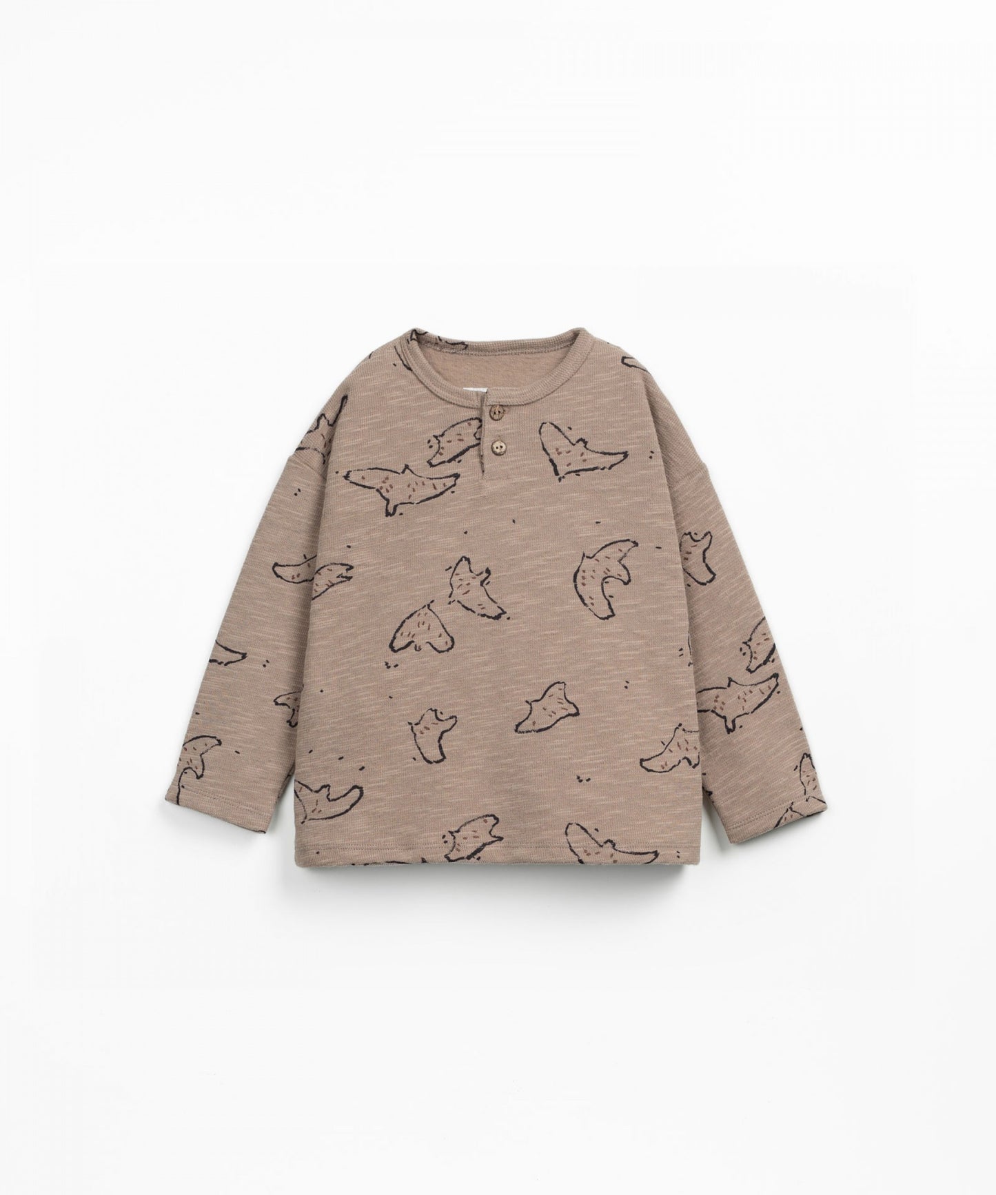 Rib Longsleeve Shirt Birds Ancestral Play Up