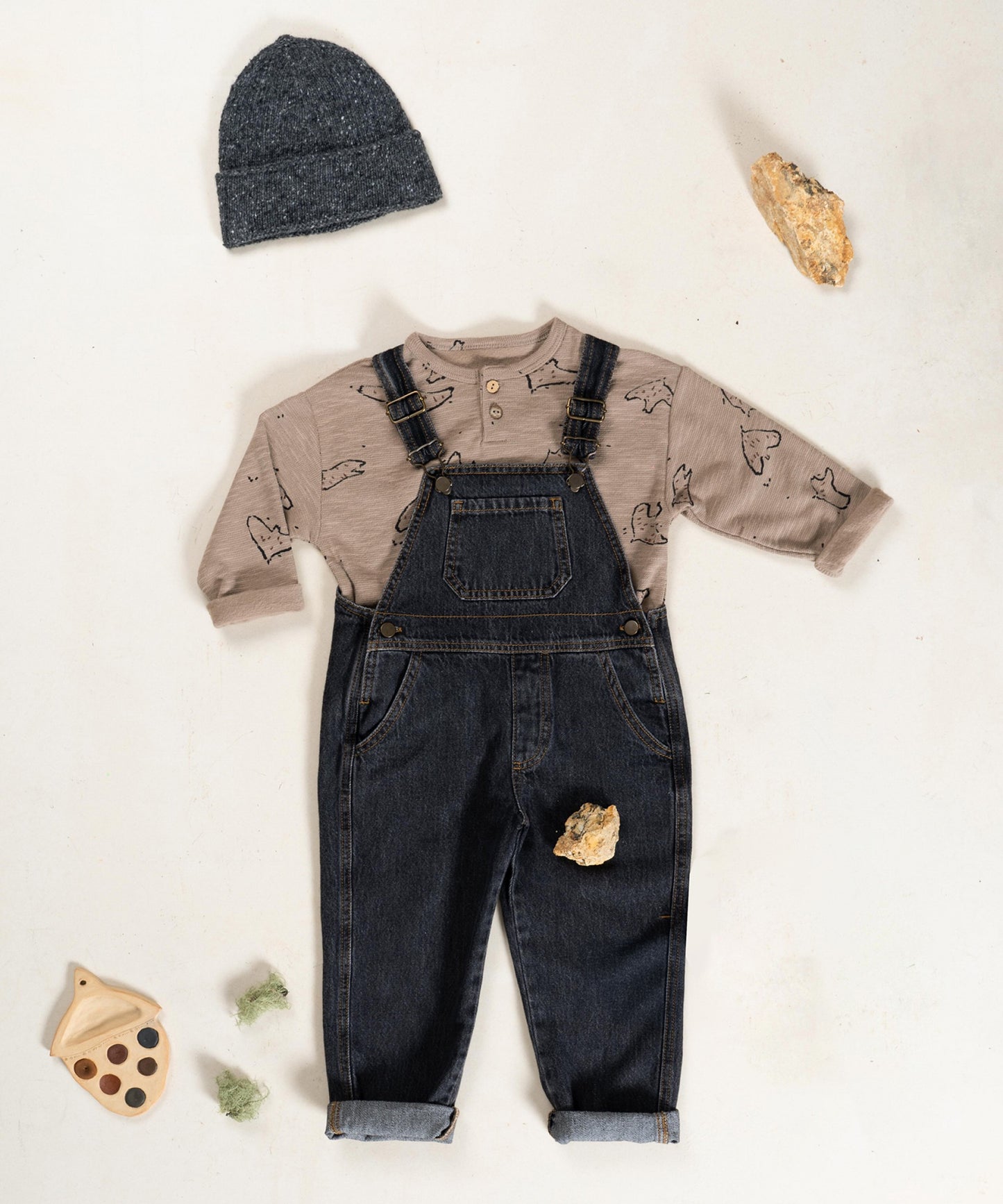 Rib Longsleeve Shirt Birds Ancestral Play Up