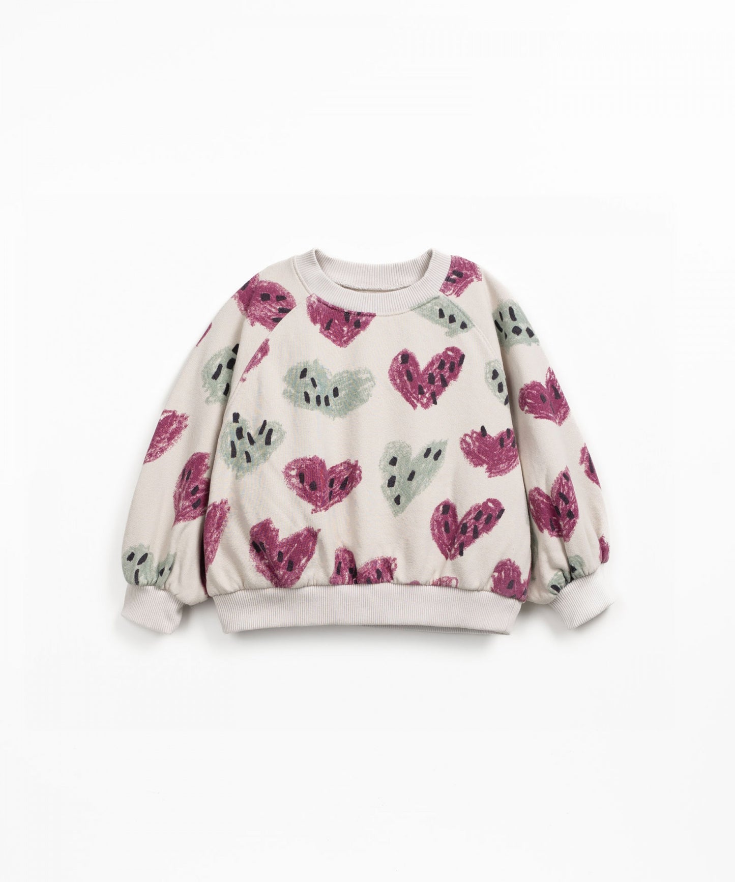 Sweater Hearts print Tones Play Up