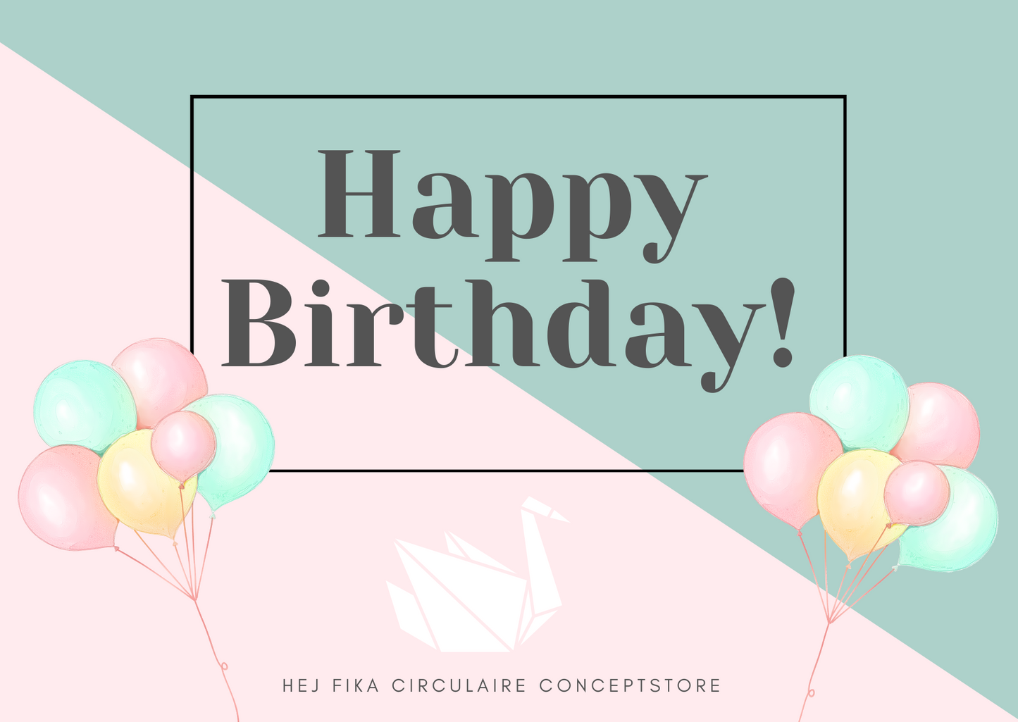 Online Cadeaubon - Happy Birthday! Rose
