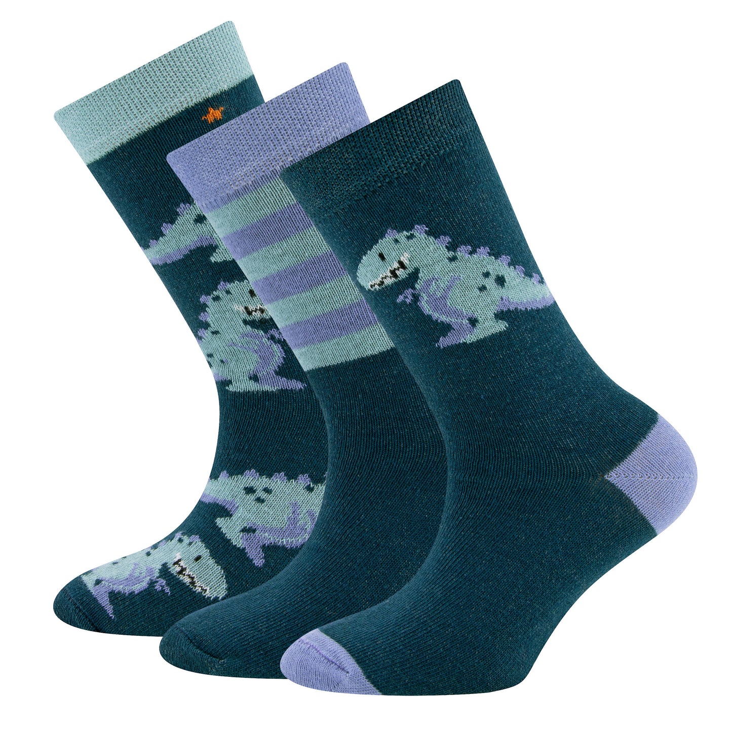 Socken 3-Pack Dino Atlantikblau Ewers