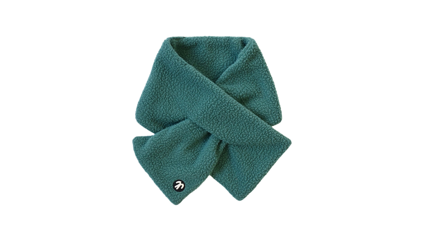 Sherpa Fleece Scarf Breeze/Dark Green Ducksday