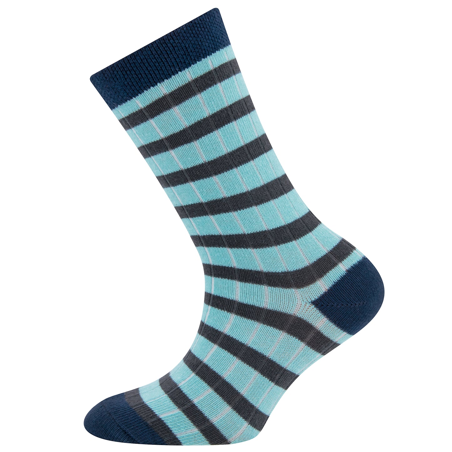 Socken 3-Pack Rib/Stripes Navy/Anthrazit/Staublau Ewers