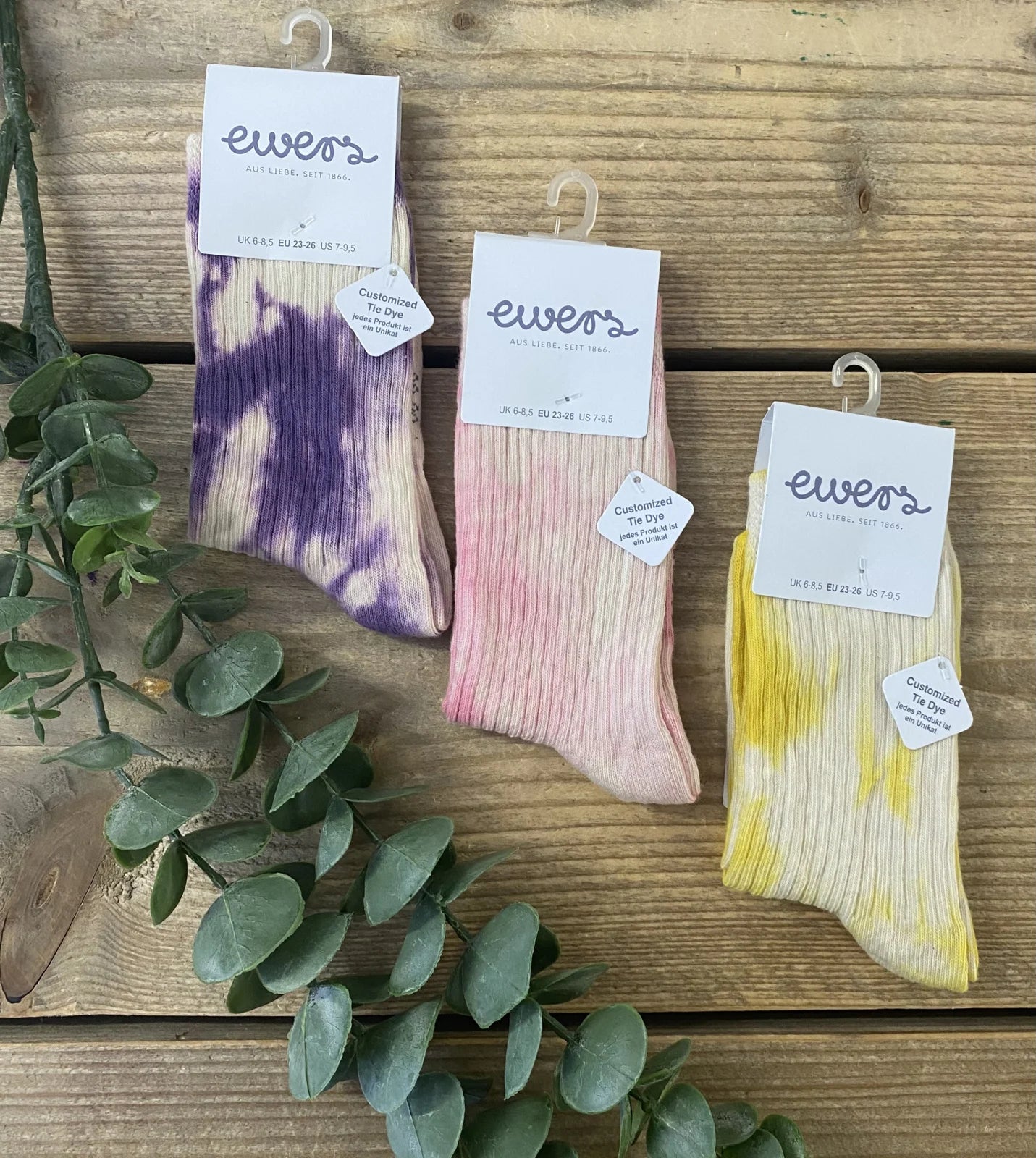 Socken Batik Pink Ewers