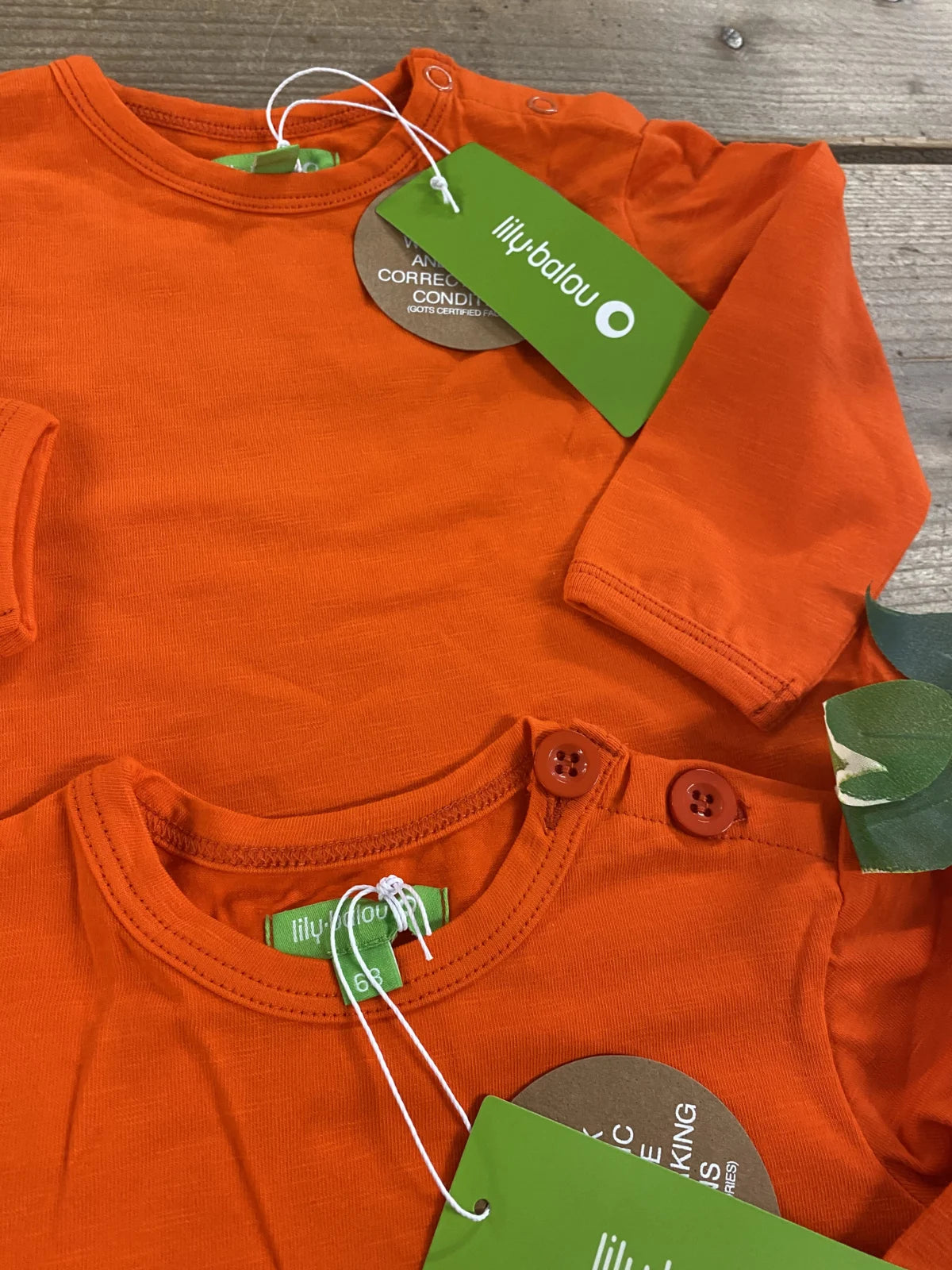 Francis Baby Shirt Tangerine Red Lily Balou
