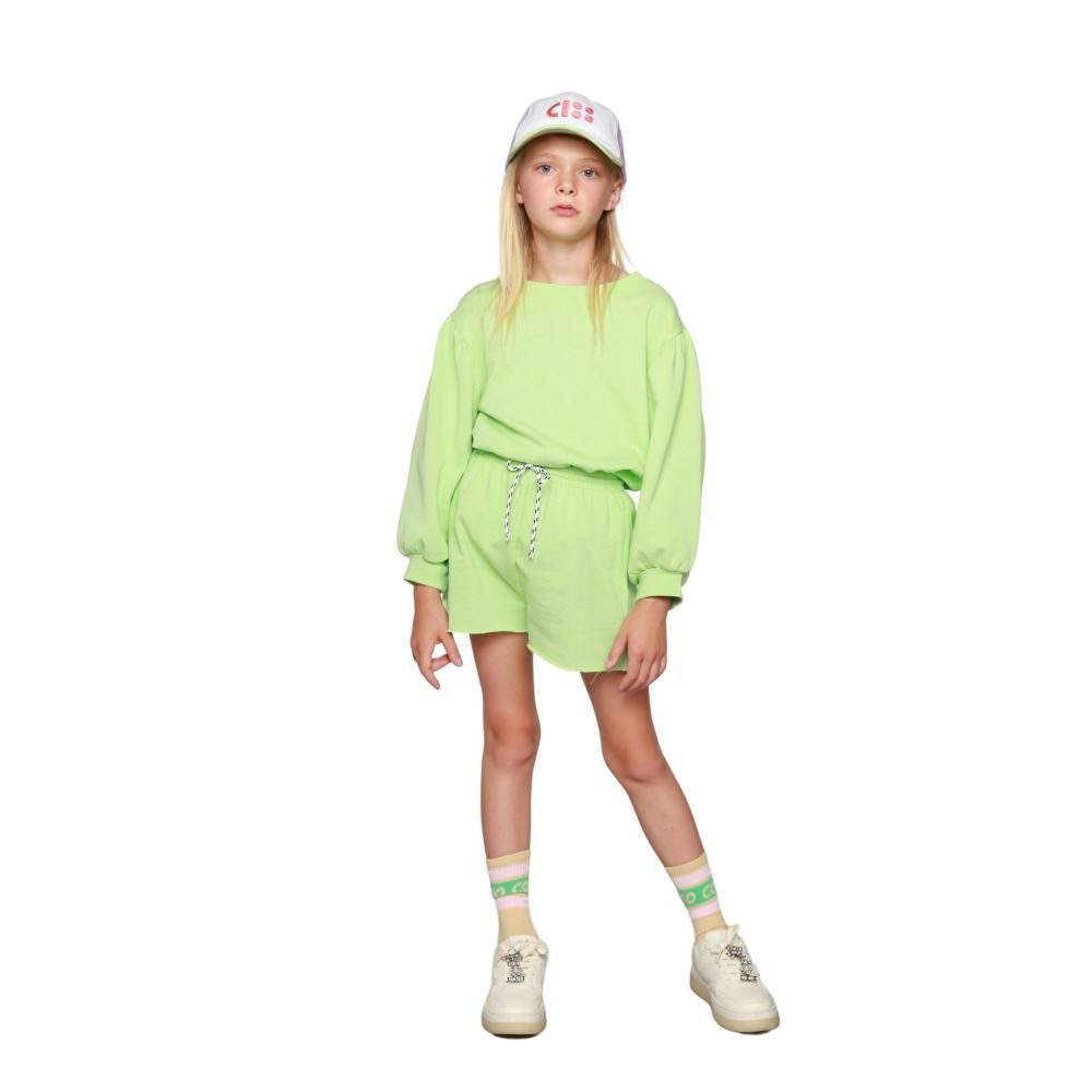 Puff Sleeve Sweater Summer camp Paradise Green Cos I Said So