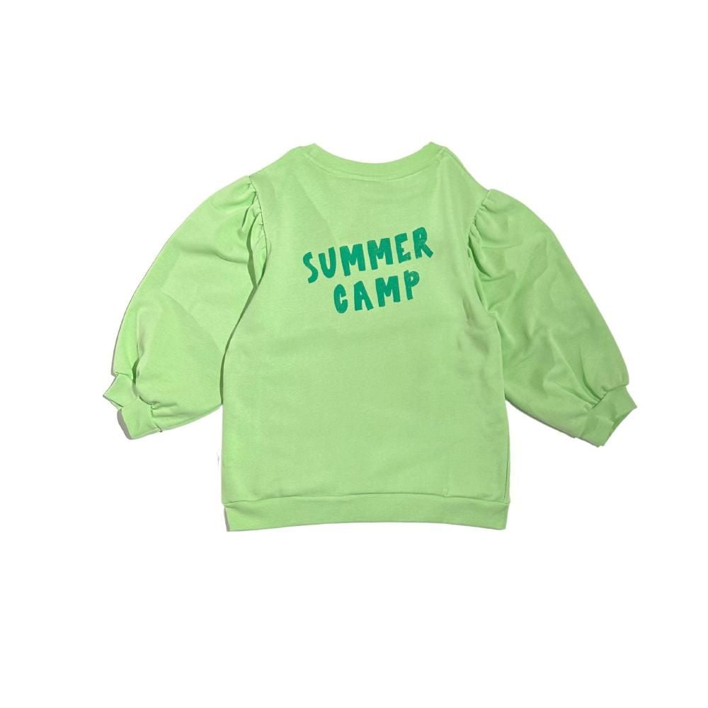 Puff Sleeve Sweater Summer camp Paradise Green Cos I Said So