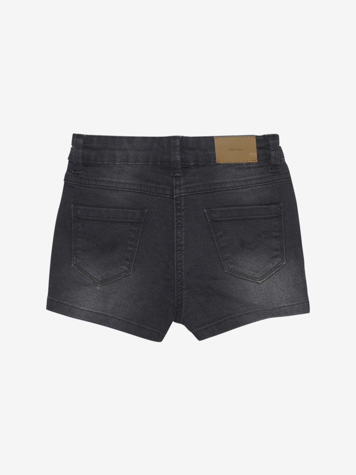 Shorts Girl Power Stretch Grey Black Minymo