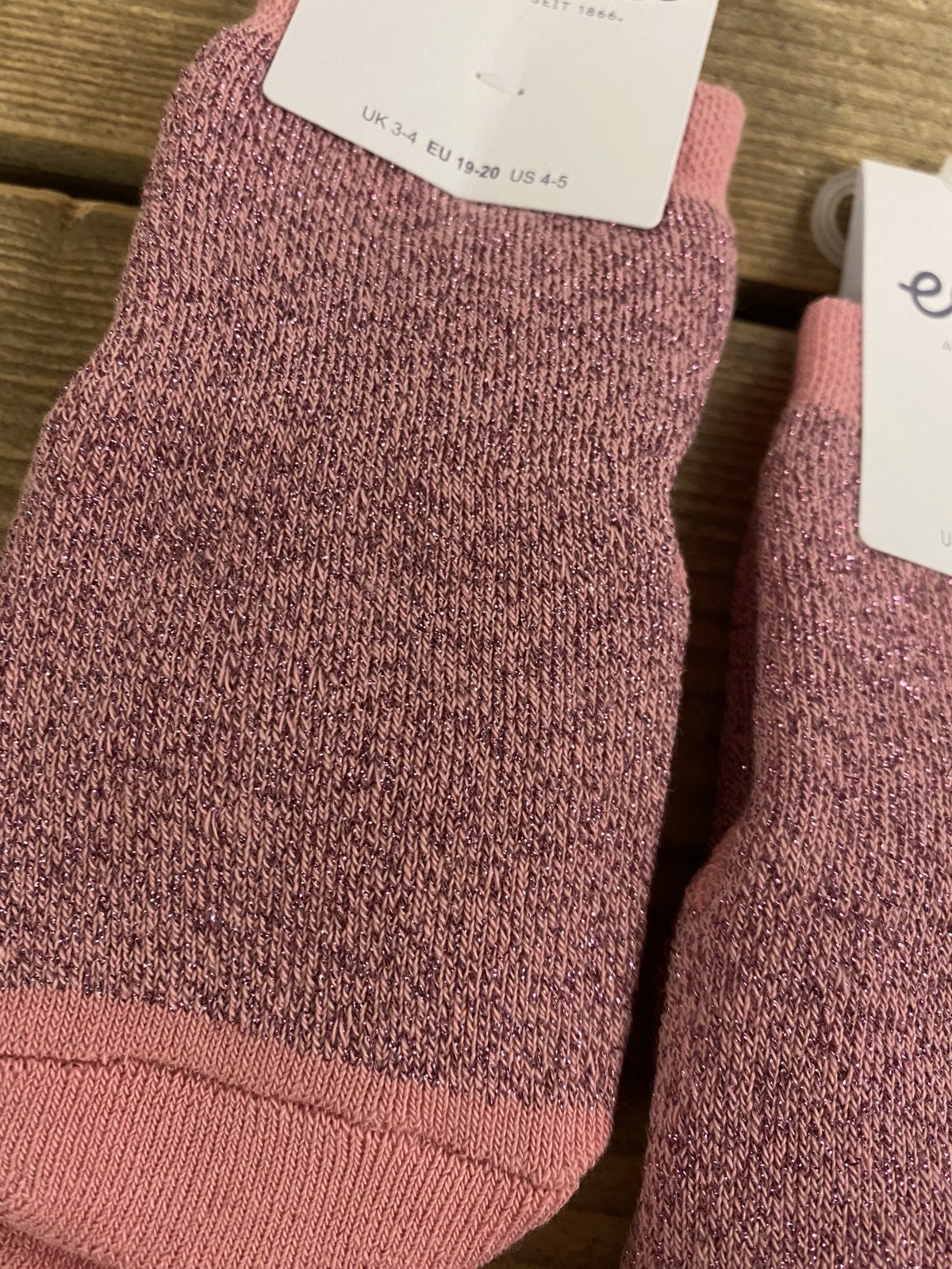 Stoppersocken Glitzer Rosa Scin Ewers