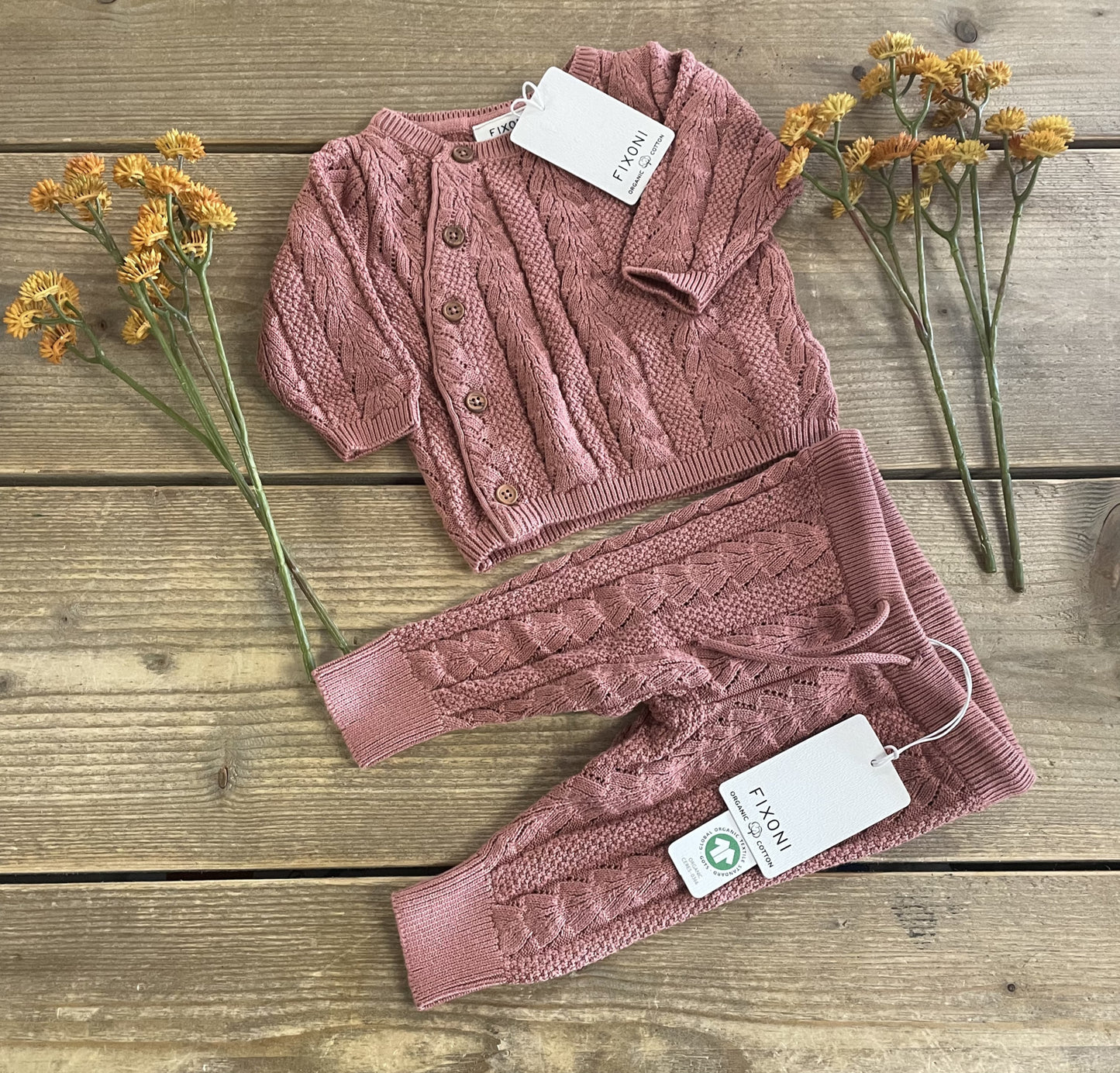 Pants Knit Old Rose Fixoni