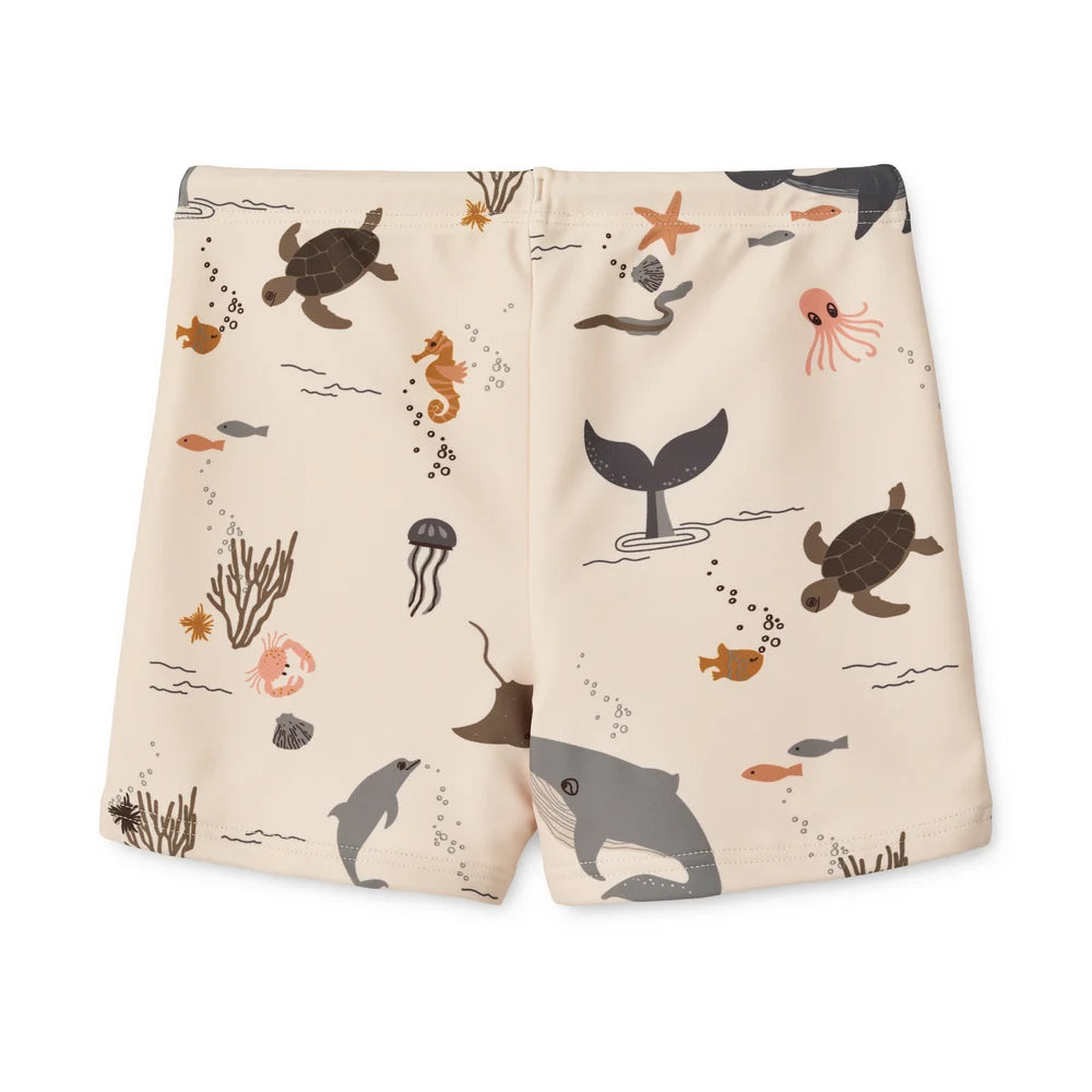 Otto Printed Swim Pants Sea Creature/Sandy Liewood