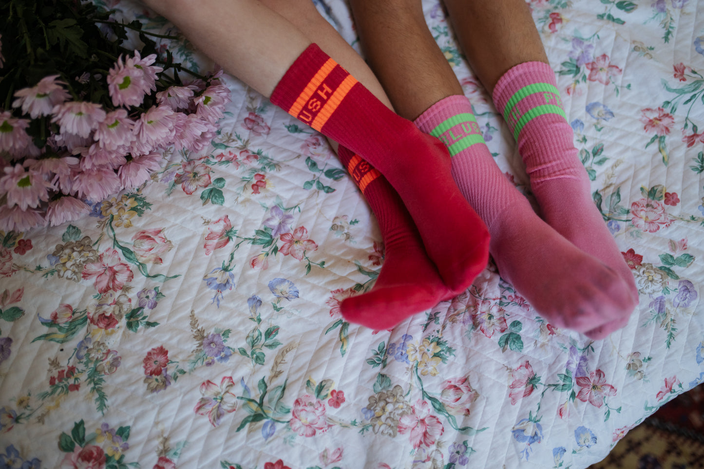 Sport Socks Raspberry/Neon Orange Petit Blush
