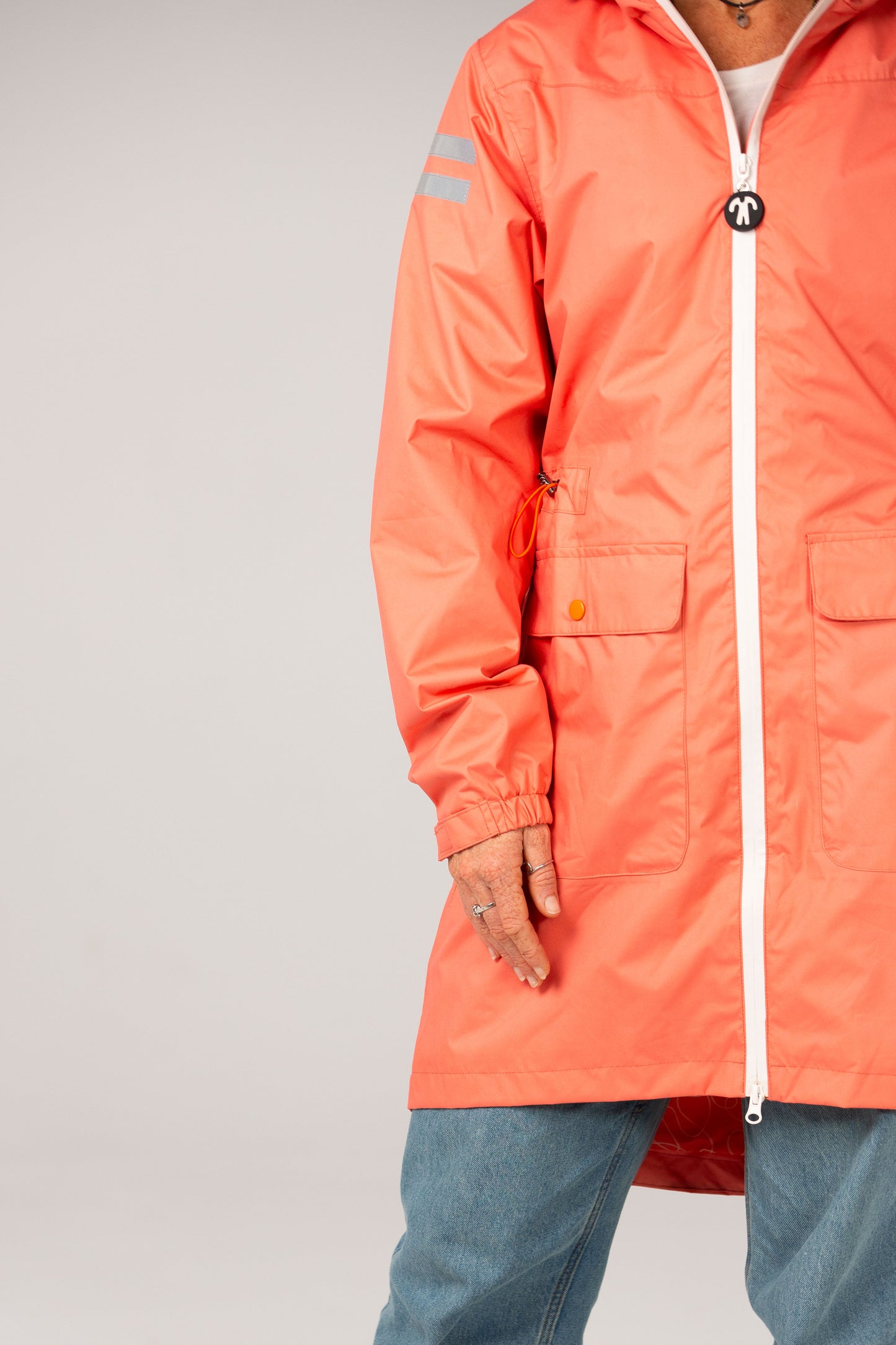 Raincoat Woman Poppy/Coral Ducksday