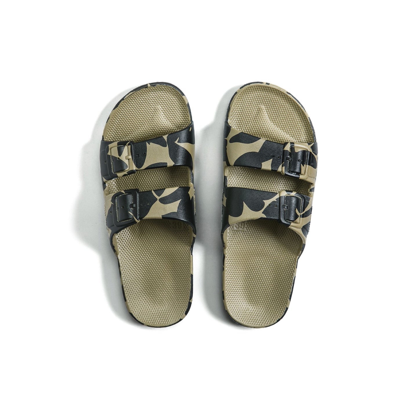 Goa Black Khaki Slipper (Fancy) Freedom Moses