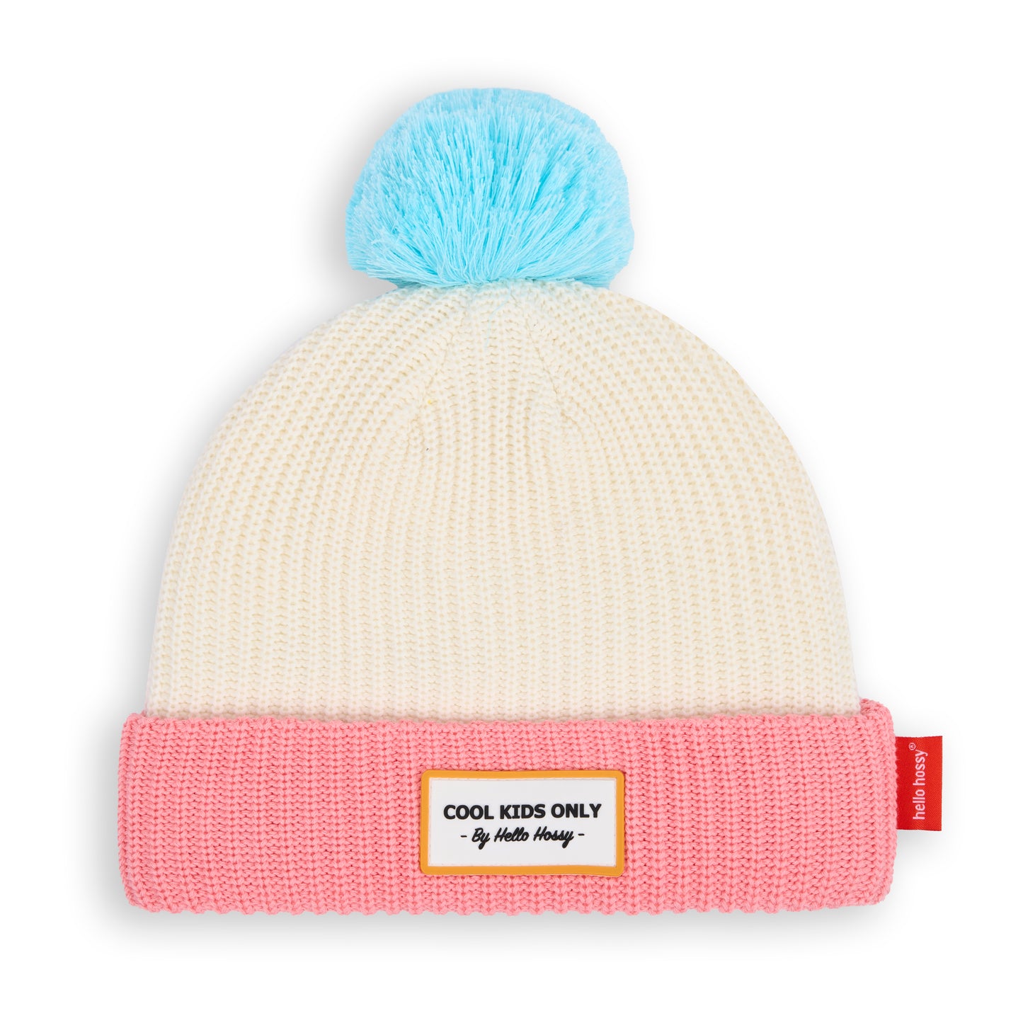 Beanie Color Block Pink Ice Hello Hossy