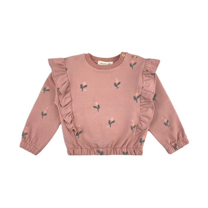 Sweatshirt Flor Vintage Pink Babyclic