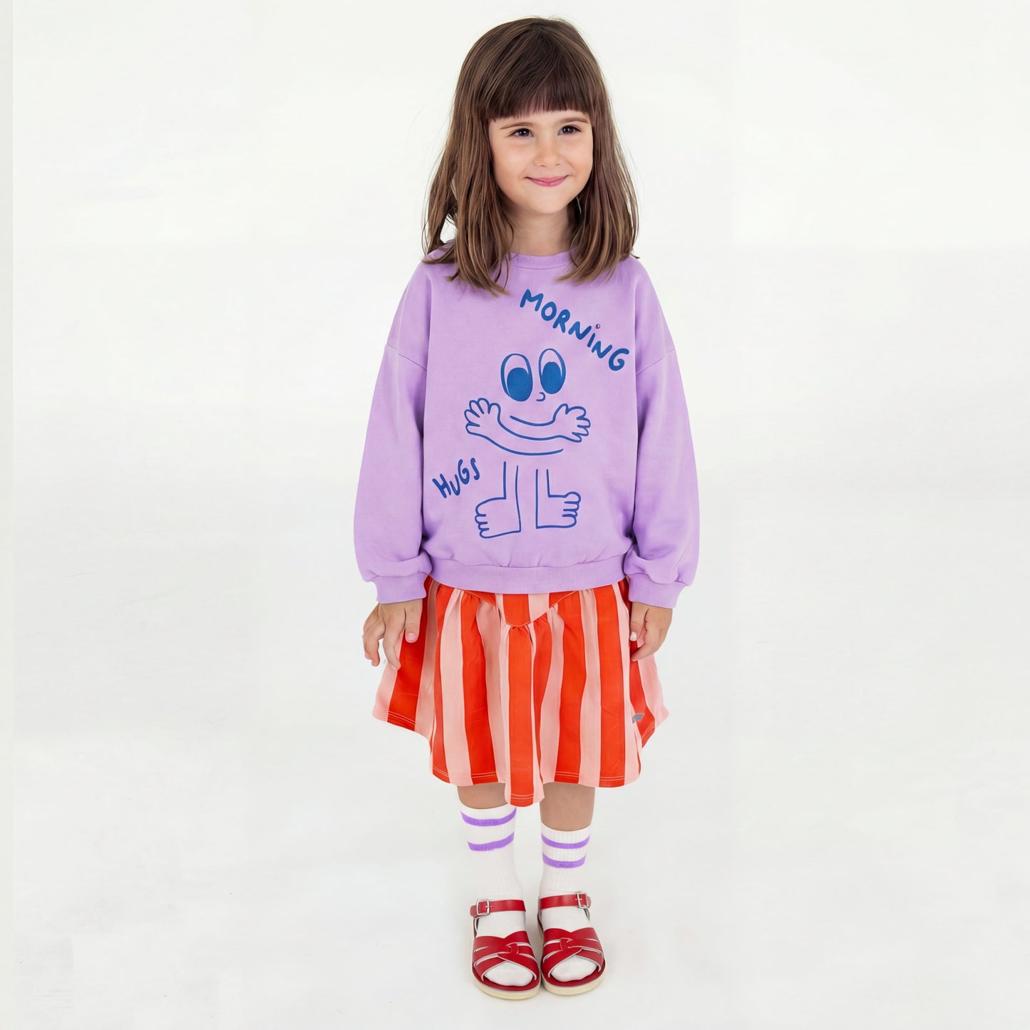 Sweatshirt Morning Hugs Mauve Lötiekids