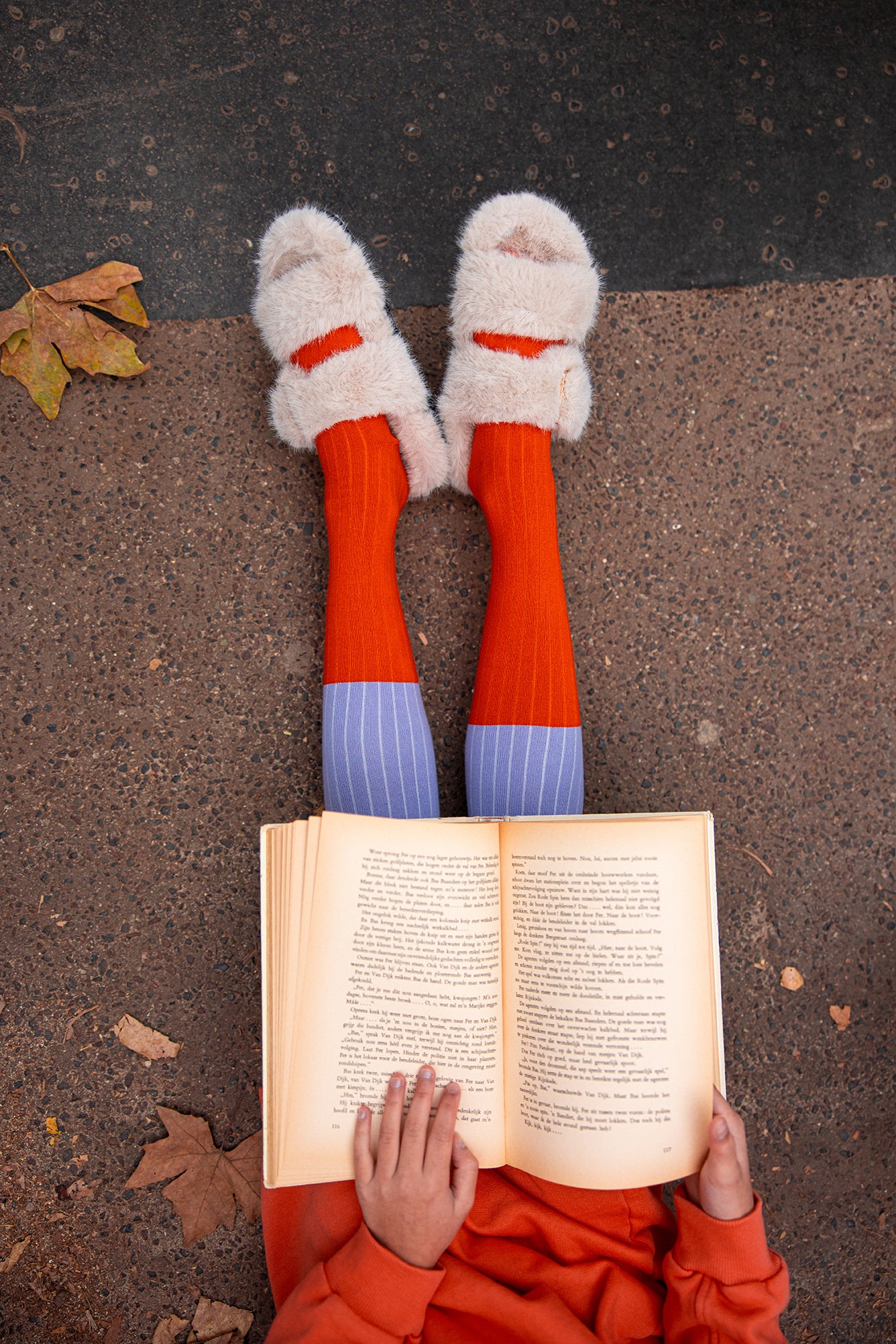 Tights Colourblock Lavender Sproet & Sprout