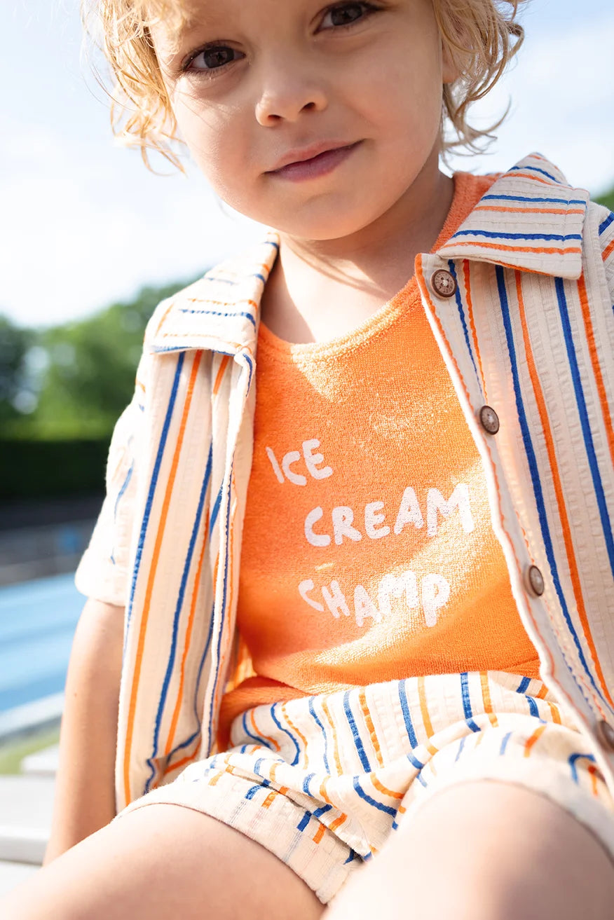 Tanktop Boys Orange Ice Cream Champ Sproet & Sprout
