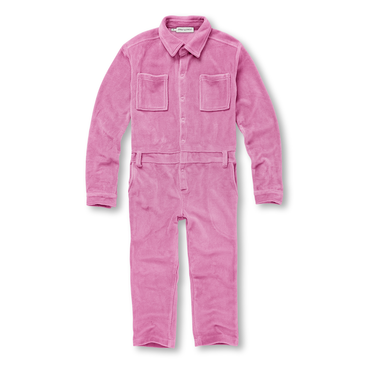 Velvet Jumpsuit Purple Pink Sproet&Sprout