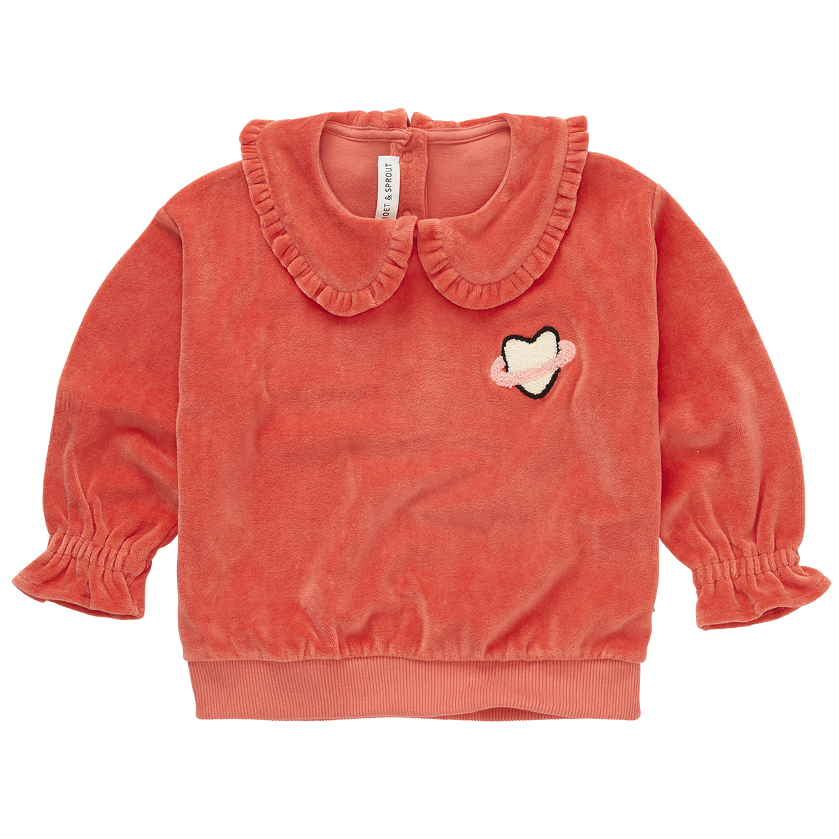 Sweatshirt Velvet Ruffle Collar Sproet & Sprout