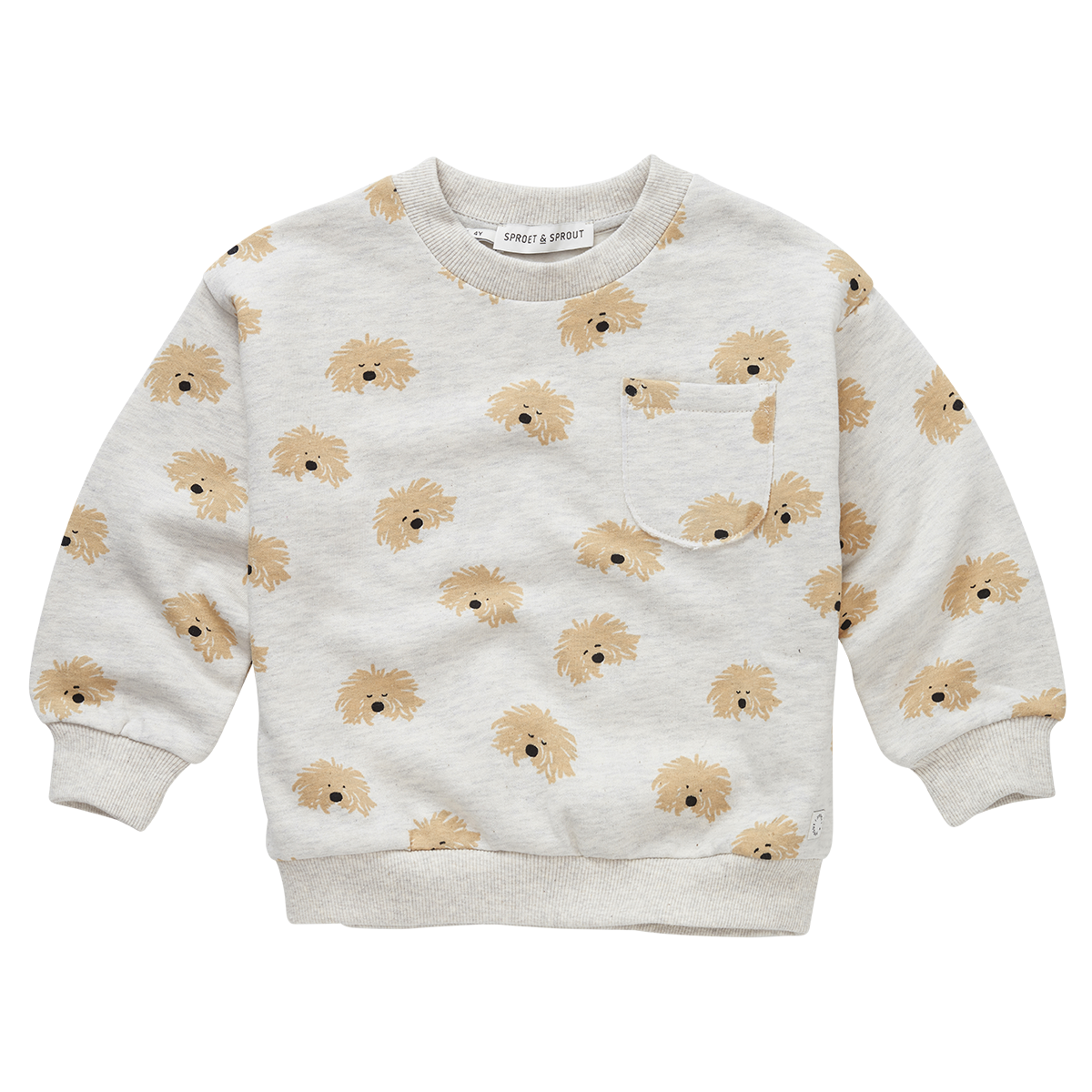 Sweatshirt Moustache Dog Sproet & Sprout