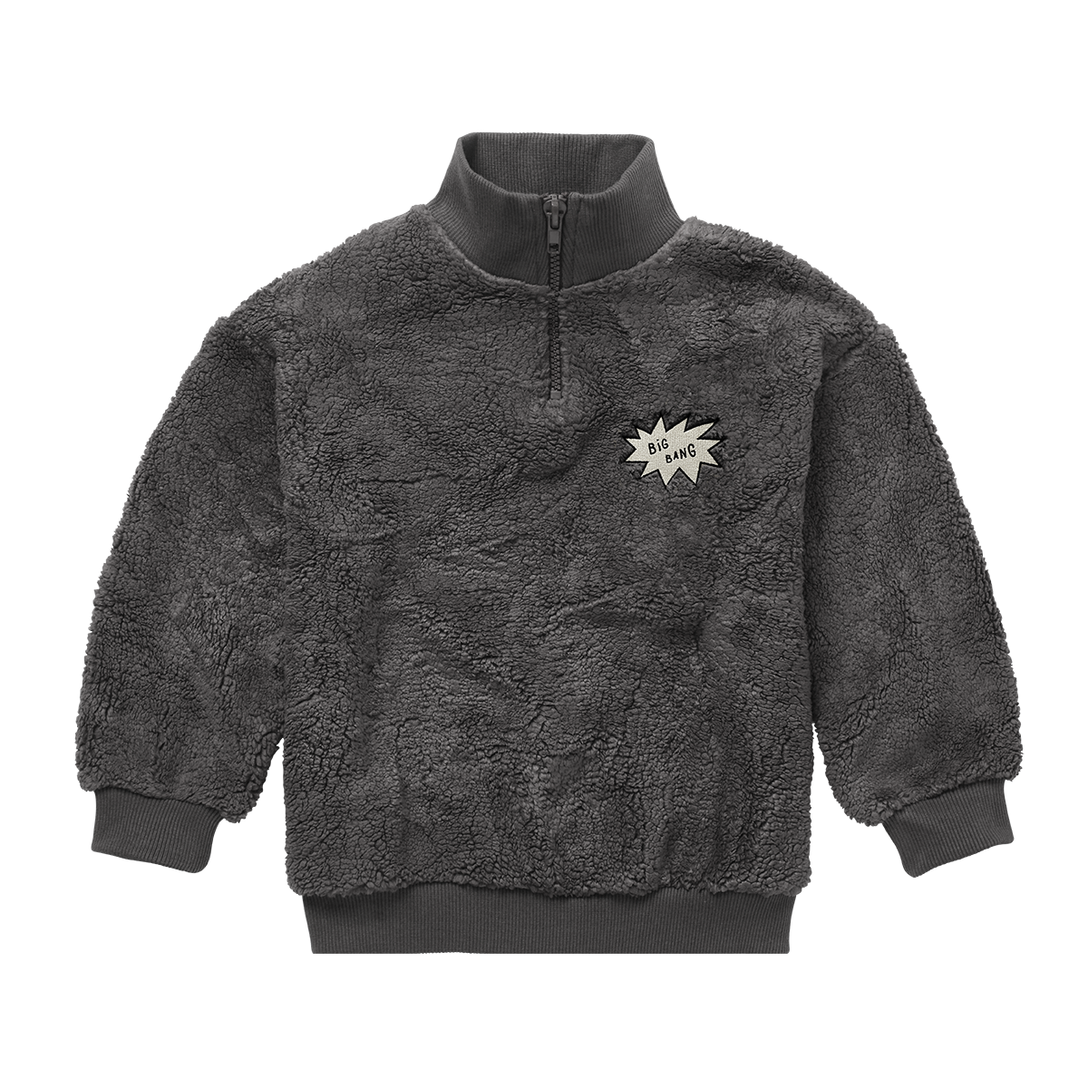 Teddy Anorak Sweatshirt Washed Black Sproet & Sprout