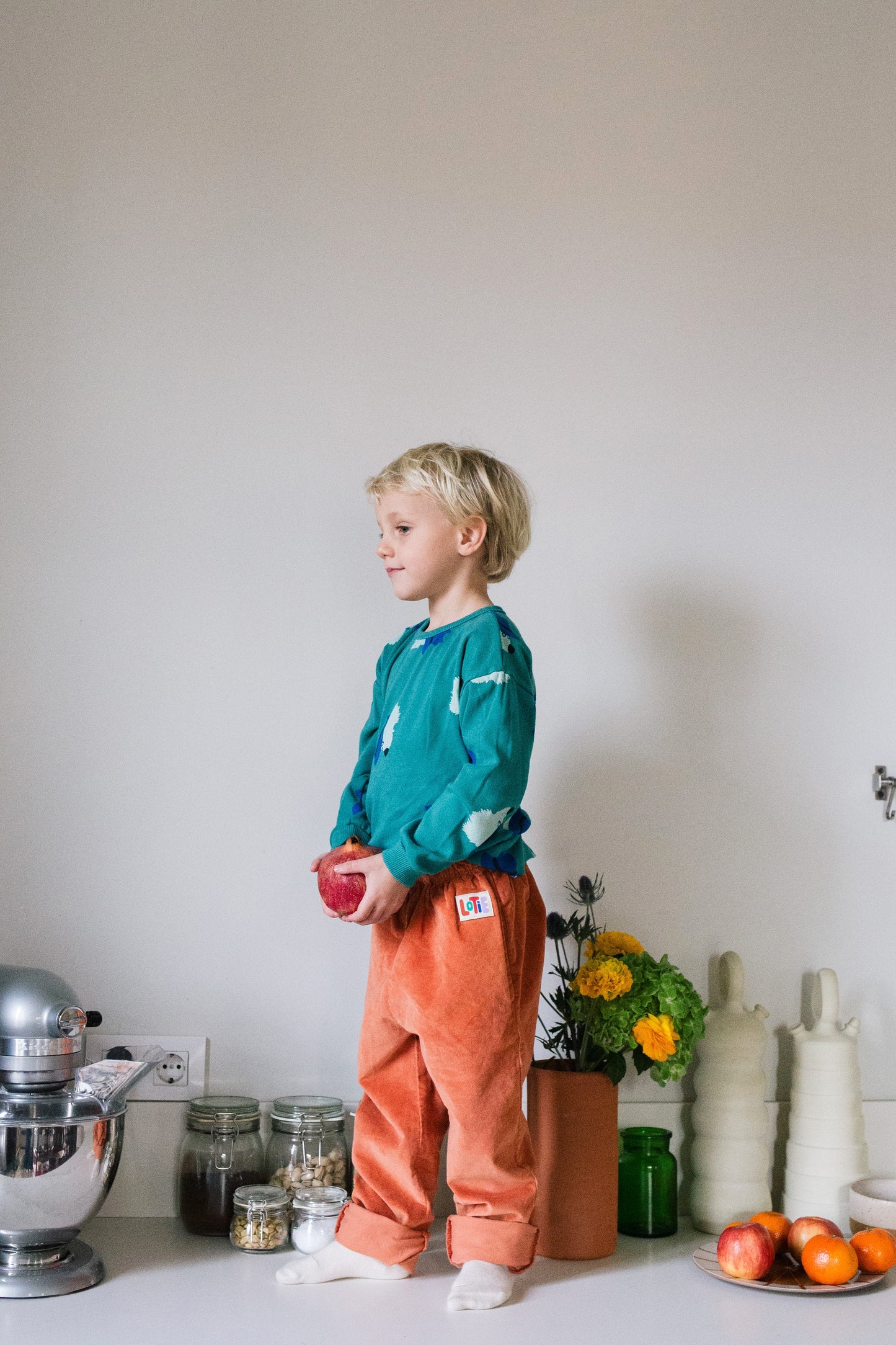 Longsleeve T-Shirt Chill Dogs Green Lötiekids