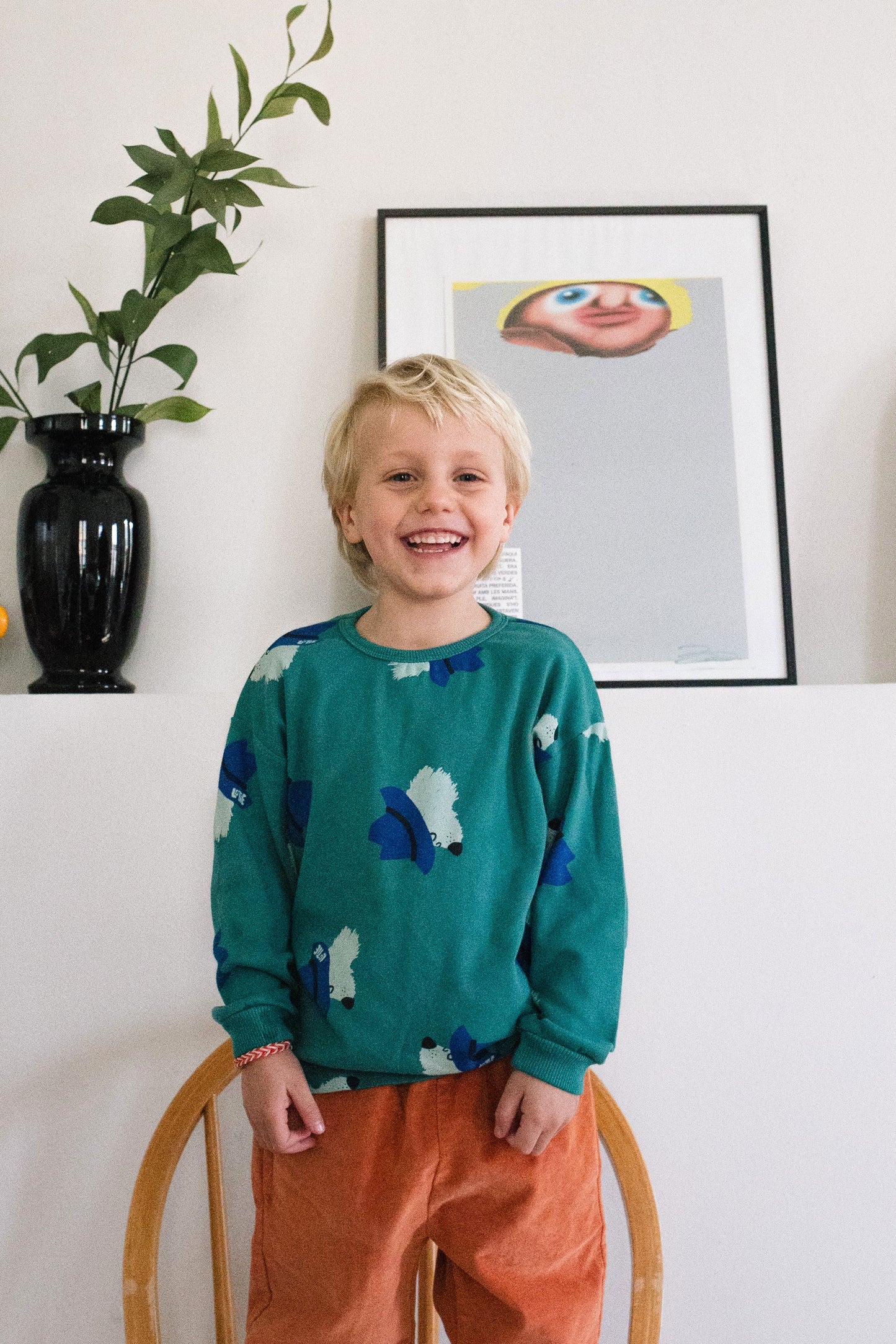 Longsleeve T-Shirt Chill Dogs Green Lötiekids