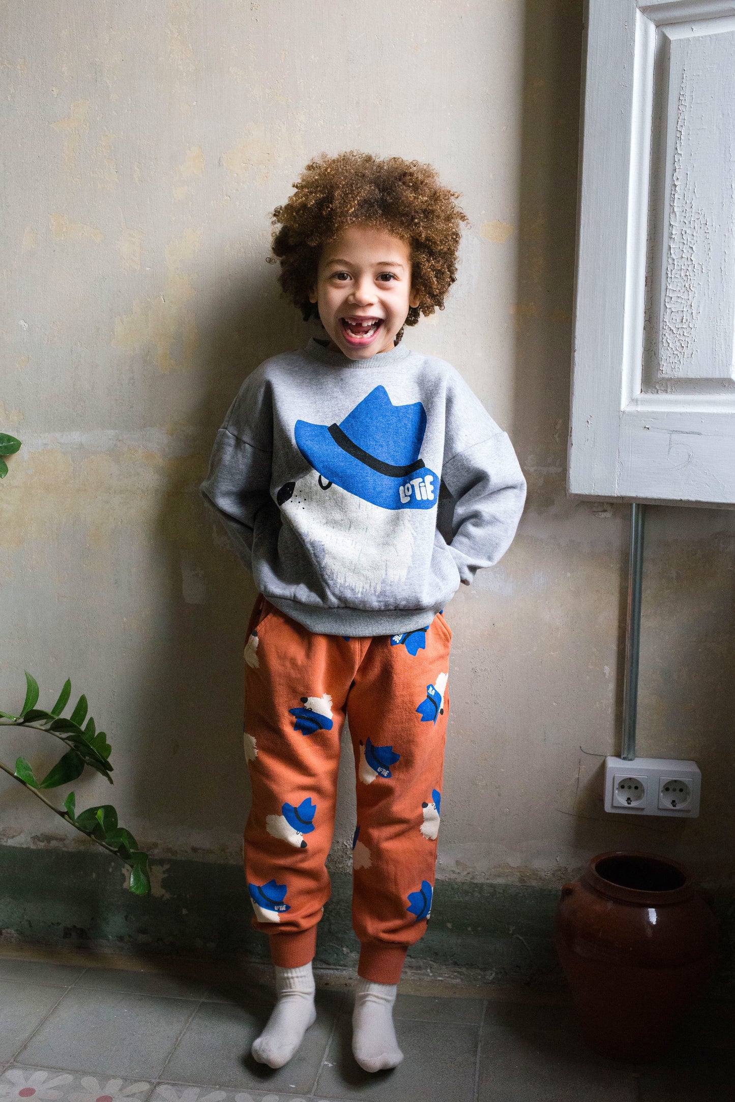 Sweatshirt Chill Dog Grey Melange Lötiekids