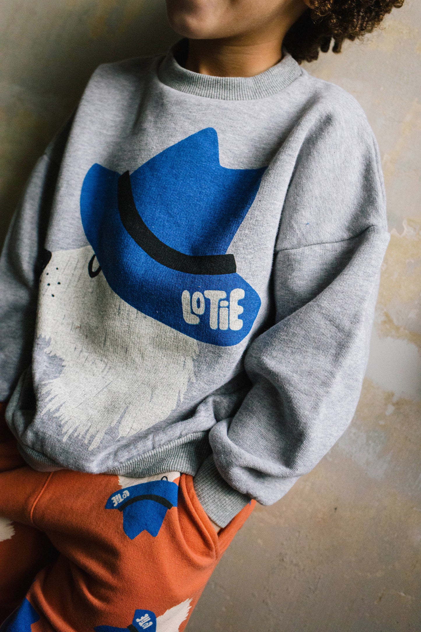 Sweatshirt Chill Dog Grey Melange Lötiekids