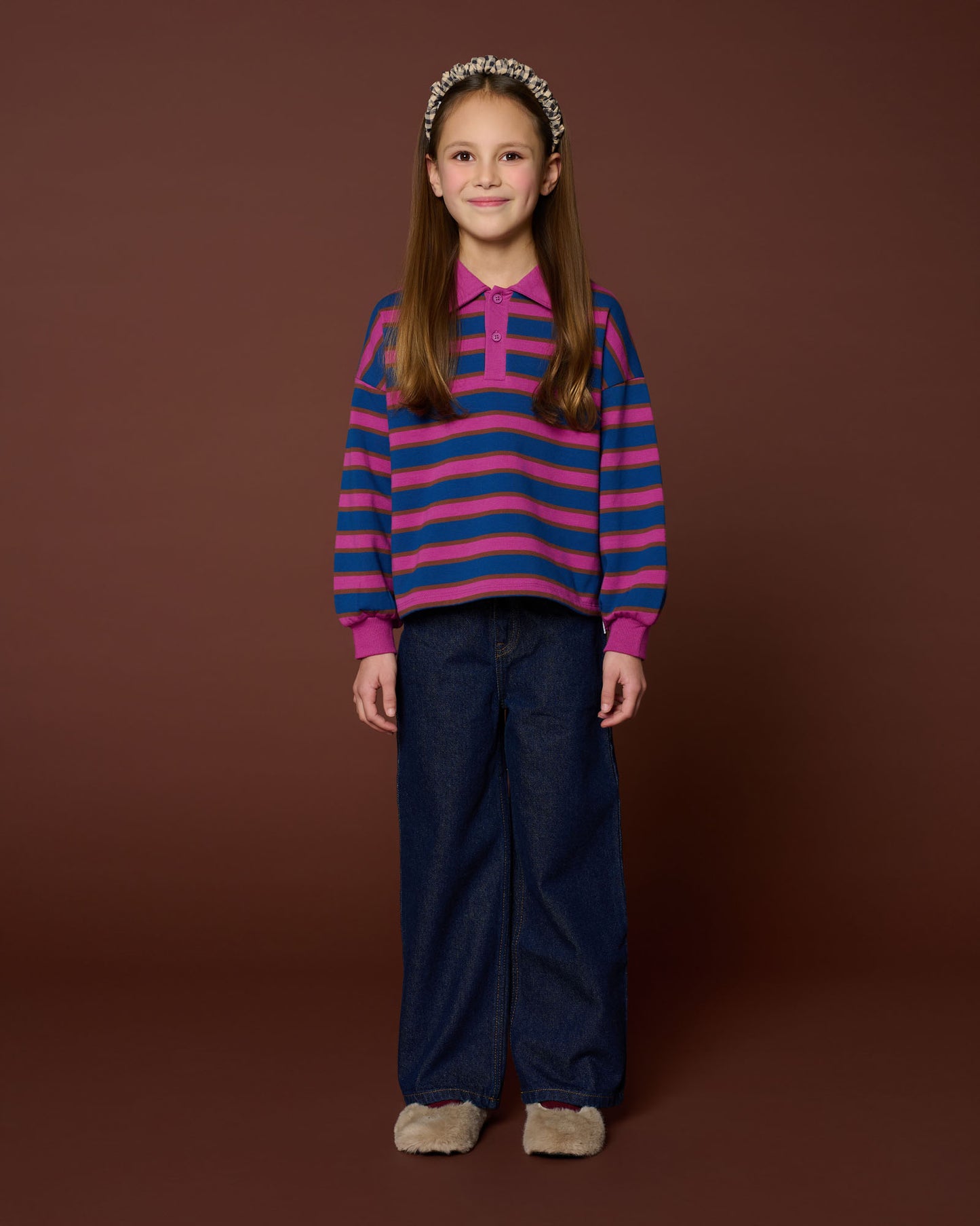 Wide Leg Jeans Dark Blue Petit Blush