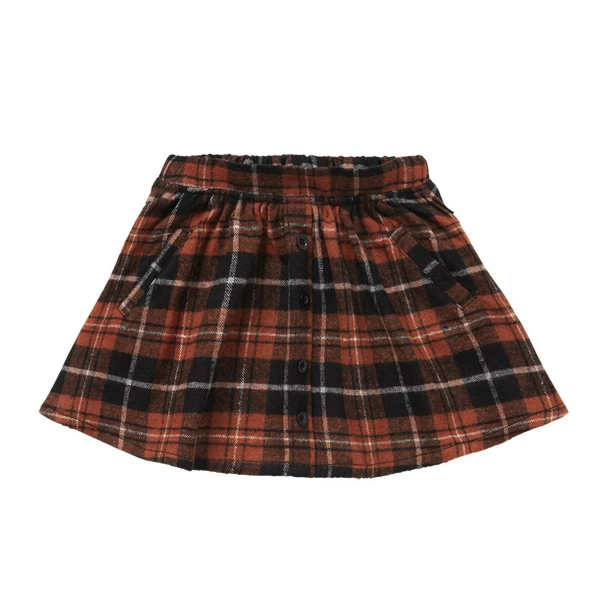 Skirt Flannel Check Barn Red Sproet & Sprout