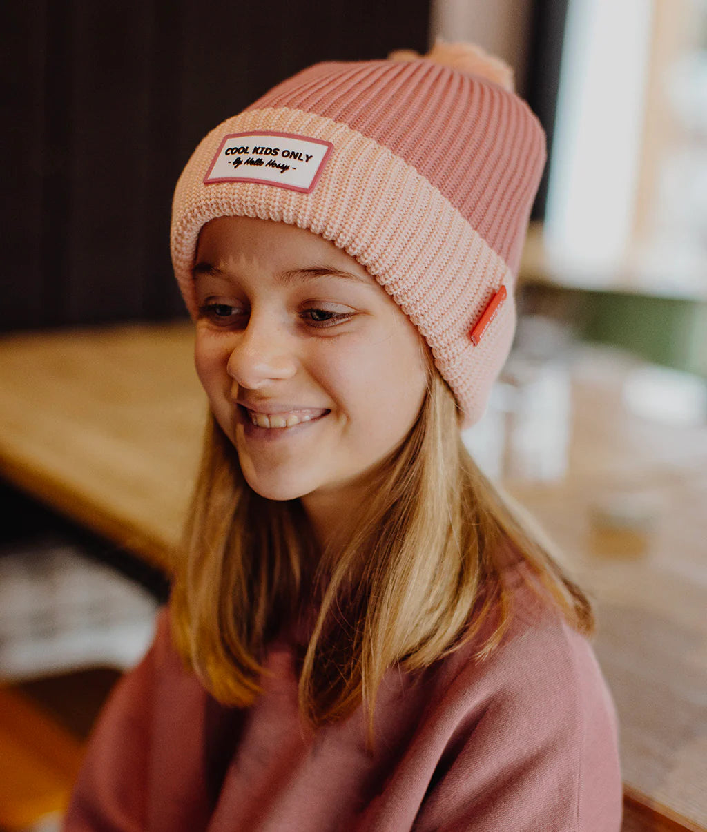 Beanie Color Block Blush Hello Hossy
