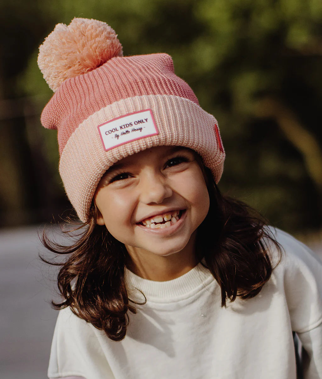 Beanie Color Block Blush Hello Hossy